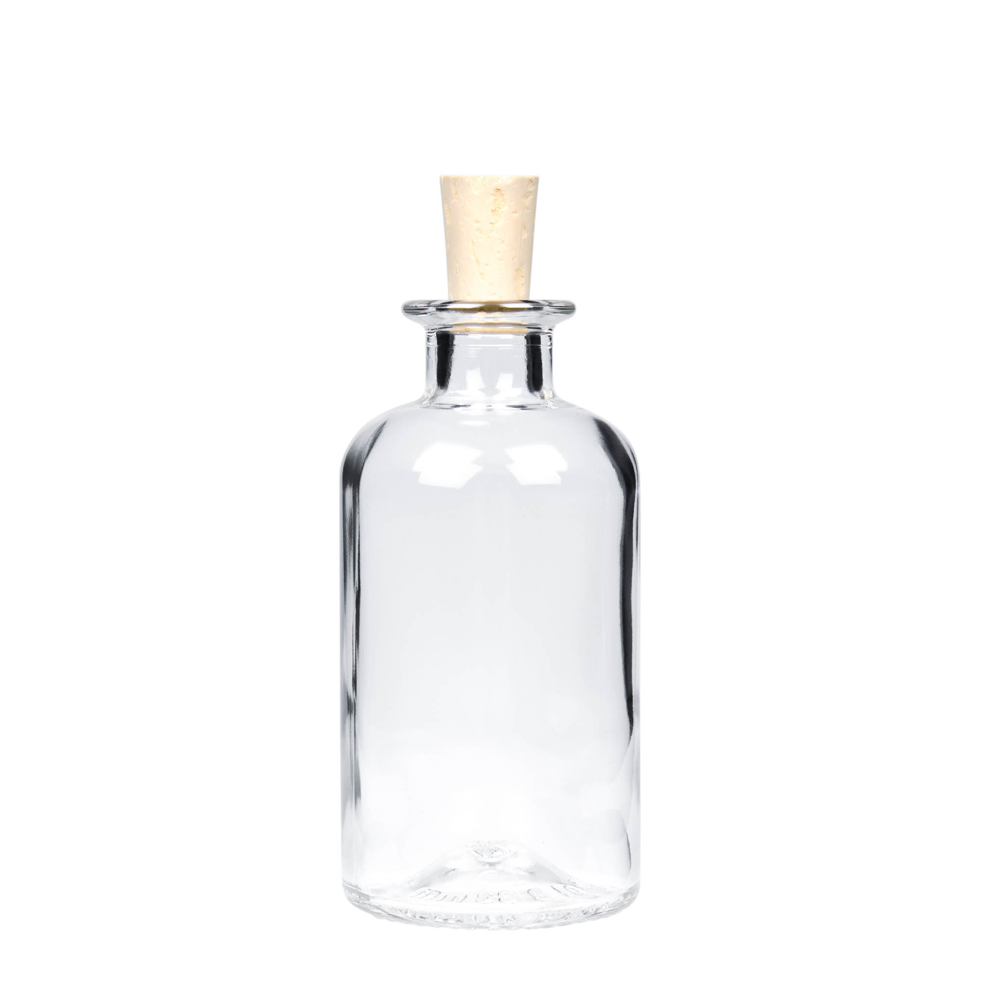 Glazen fles Apotheker, 250 ml, monding: kurk Glazen fles Apotheker, 250 ml, monding: kurk