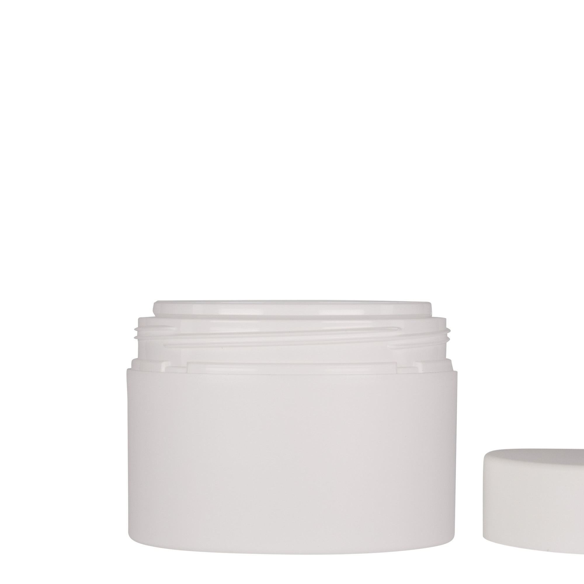 Boîte en plastique 250 ml 'Antonella', PP, blanche, bouchage: Bougage à vis