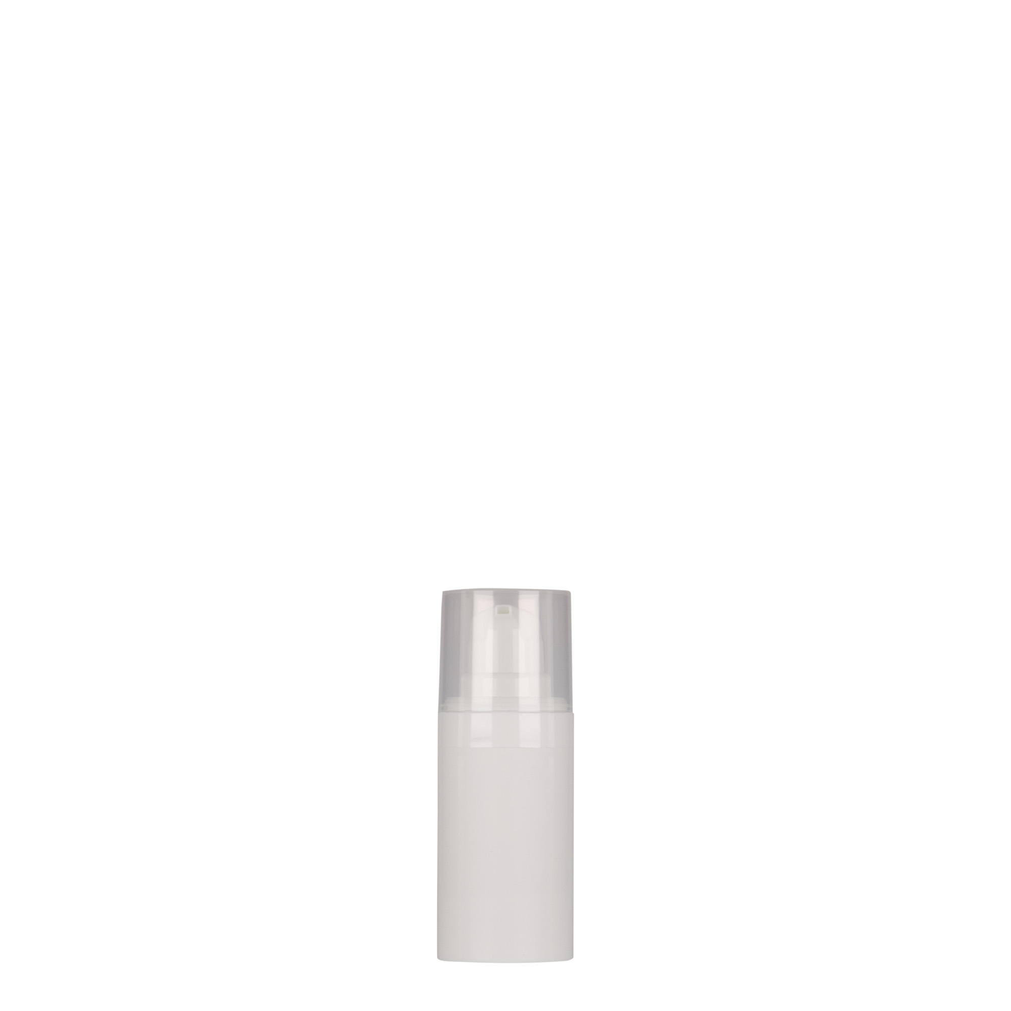 Flacon airless 15 ml 'Micro', plastique PP, blanc
