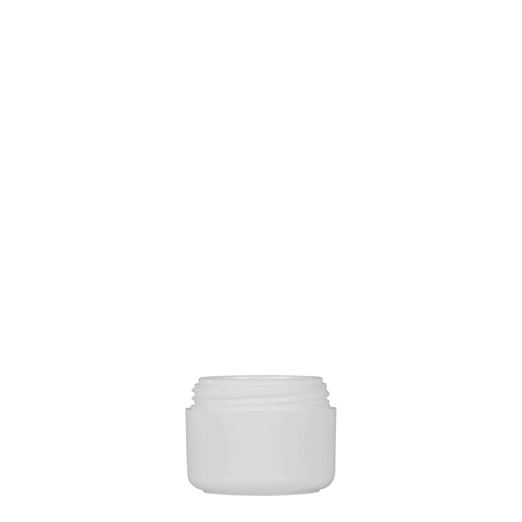 Plastic pot 'Bianca', 5 ml, PP, wit, monding: schroefsluiting Plastic pot 'Bianca', 5 ml, PP, wit, monding: schroefsluiting
