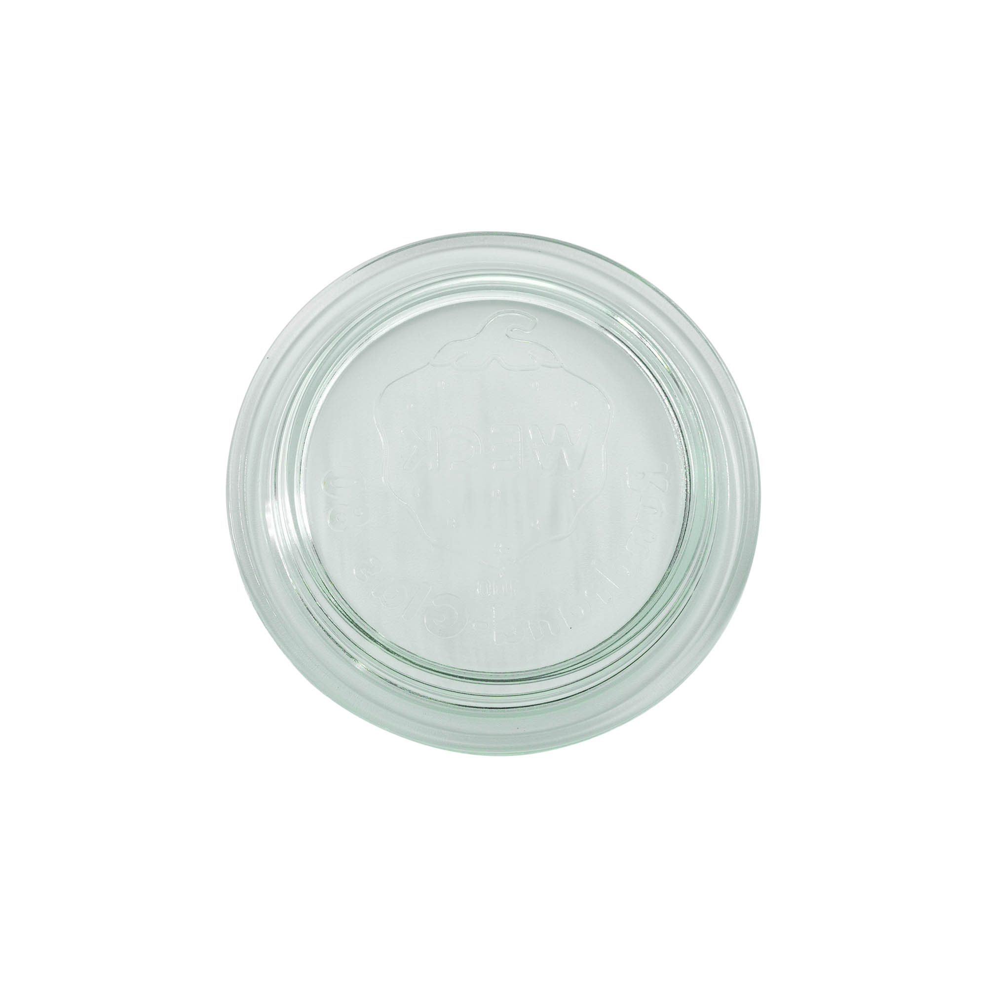Couvercle en verre WECK aux bords arrondis, pour bouchage: RR80 Couvercle en verre WECK aux bords arrondis, pour bouchage: RR80