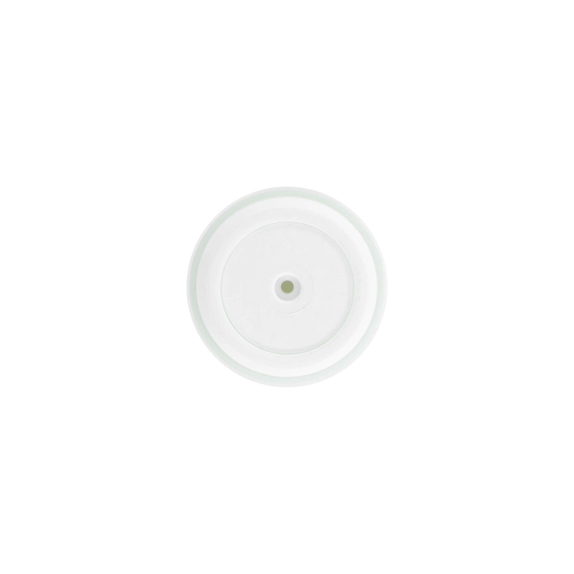 Flacon airless tête de pompe 'Micro', plastique PP, argenté