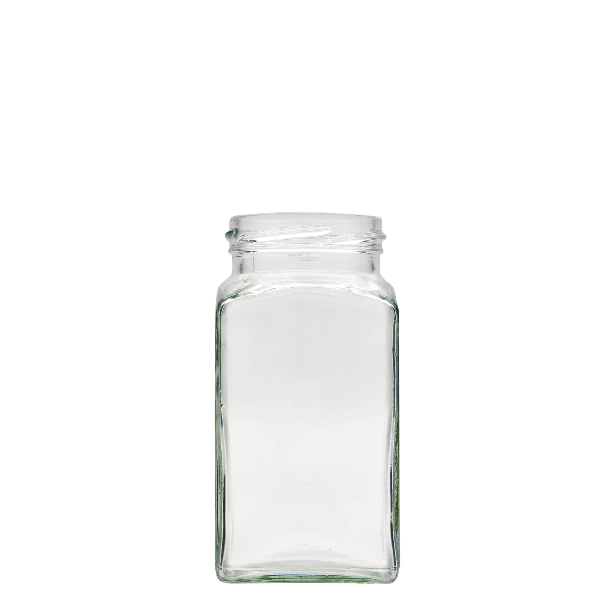Vierkante pot, 312 ml, monding: twist-off (TO 58) Vierkante pot, 312 ml, monding: twist-off (TO 58)