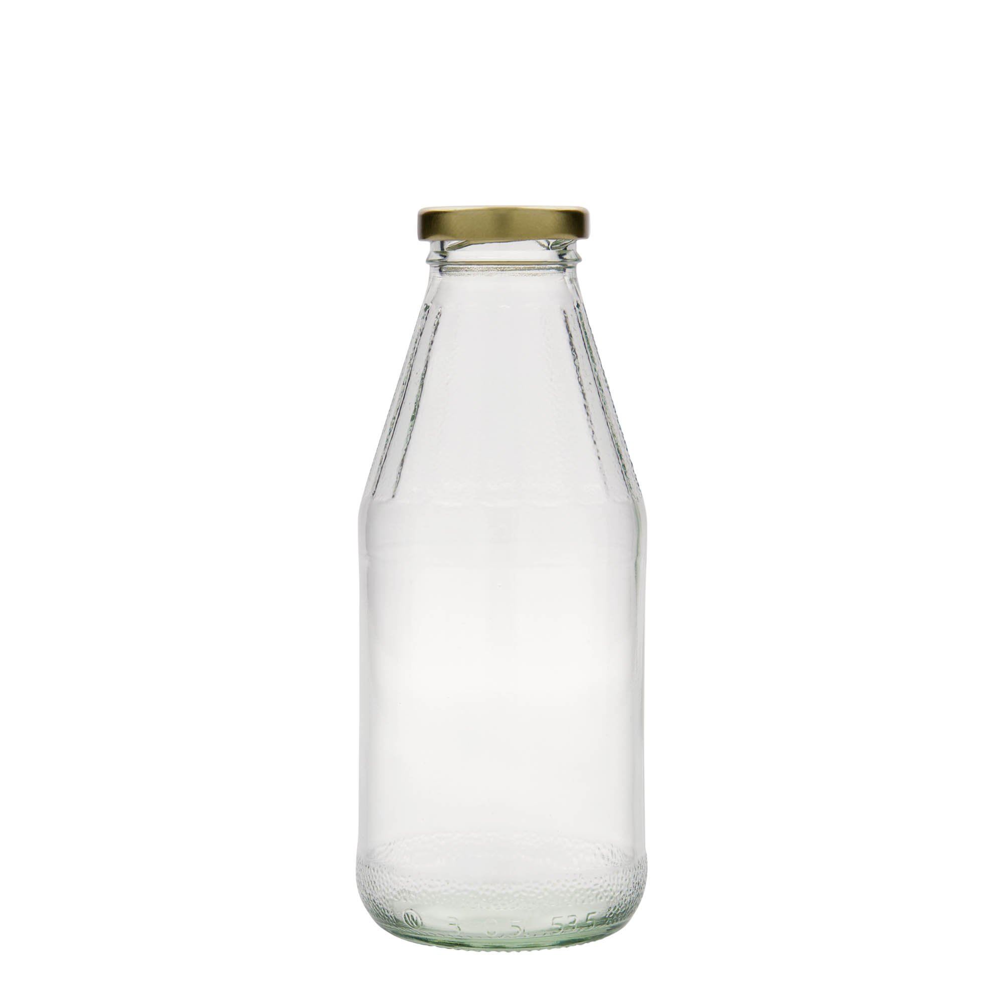 Universele fles met brede hals, 500 ml, glas, monding: twist-off (TO 43)