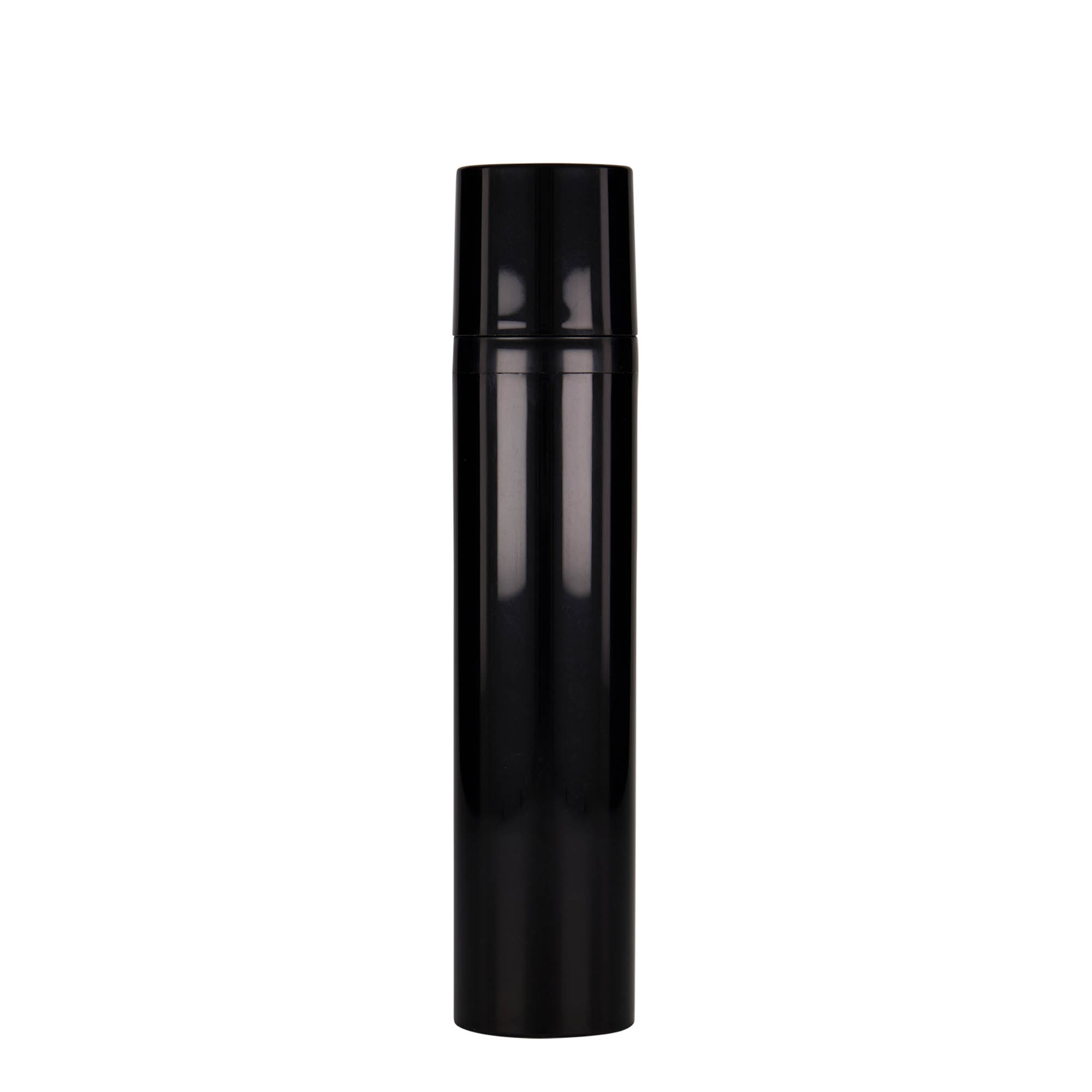 Flacon airless 100 ml 'Mezzo', plastique PP, noir Flacon airless 100 ml 'Mezzo', plastique PP, noir