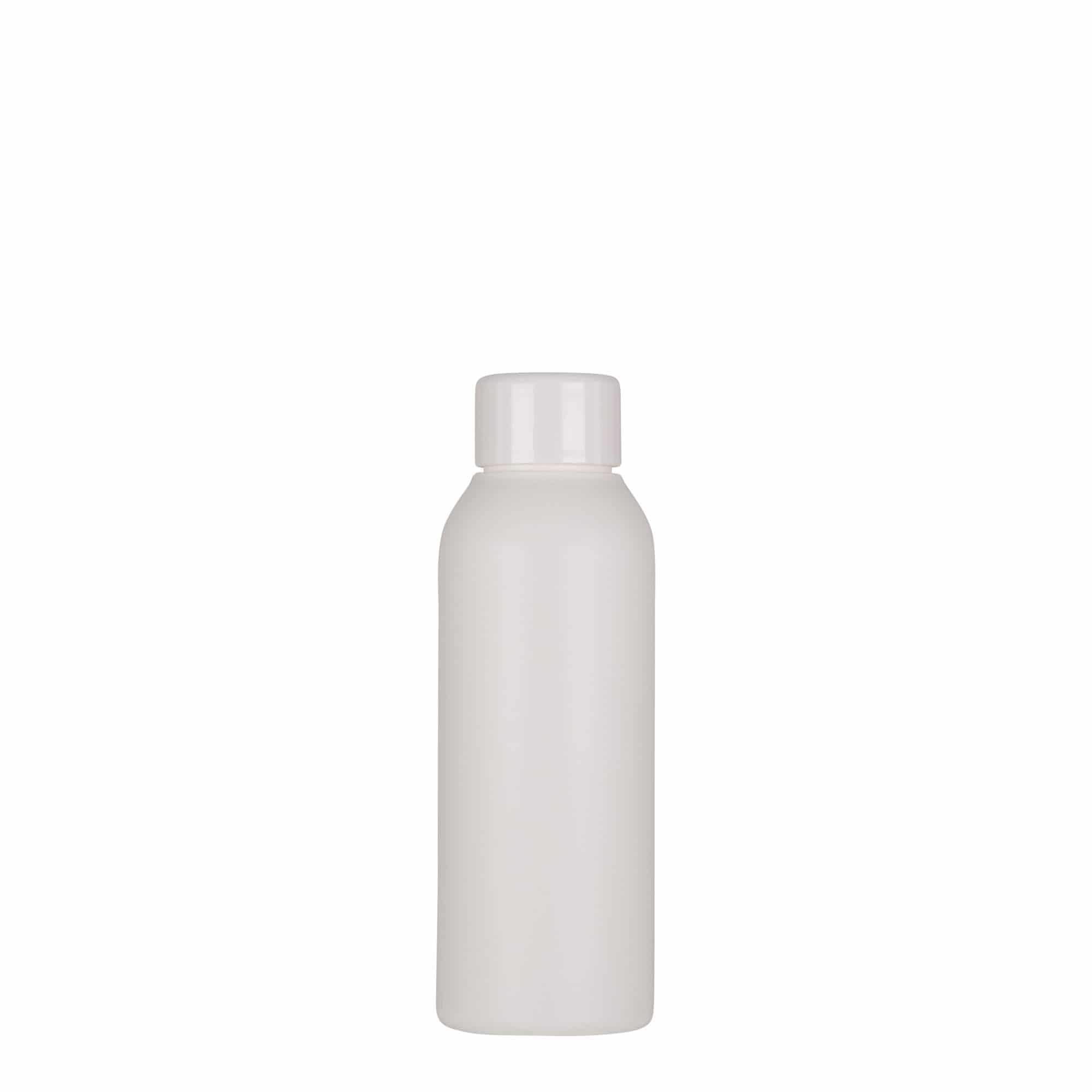 Bouteille en plastique 100 ml 'Tuffy', PEHD, blanche, bouchage: 24/410