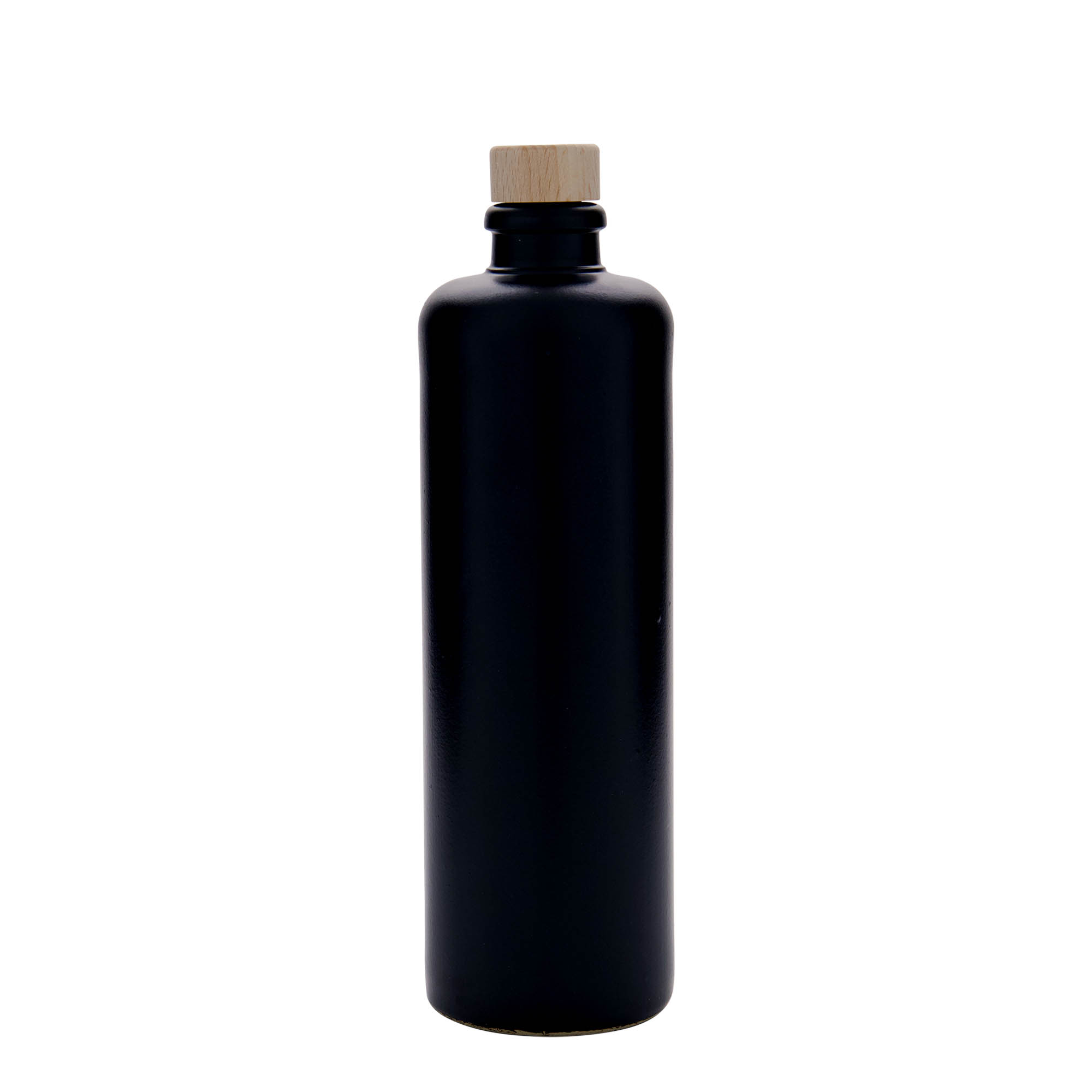 Chope en terre cuite 500 ml, grès, noir, bouchage: bouchon Chope en terre cuite 500 ml, grès, noir, bouchage: bouchon