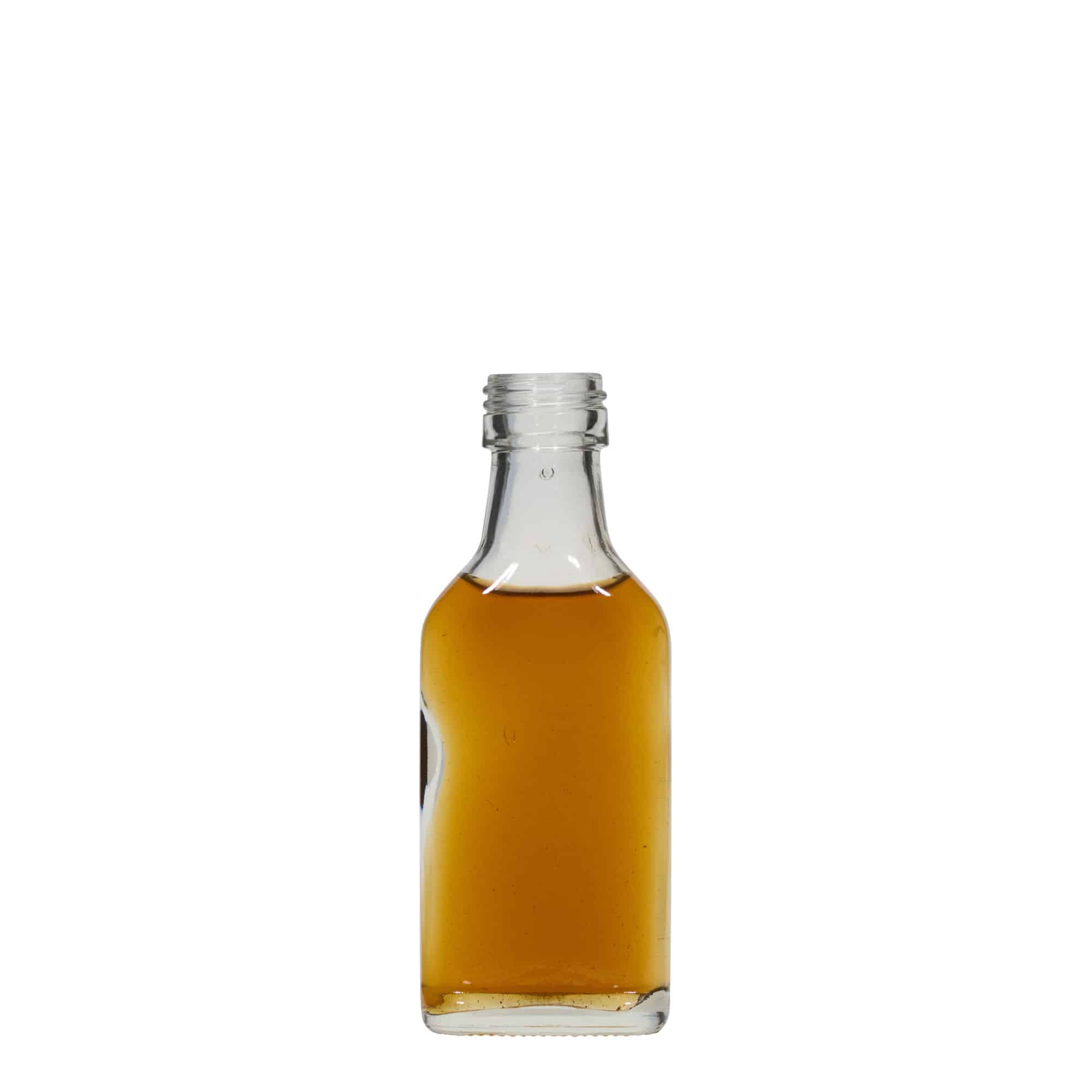 Flasque 40 ml, rectangulaire, bouchage: PP 22 Flasque 40 ml, rectangulaire, bouchage: PP 22