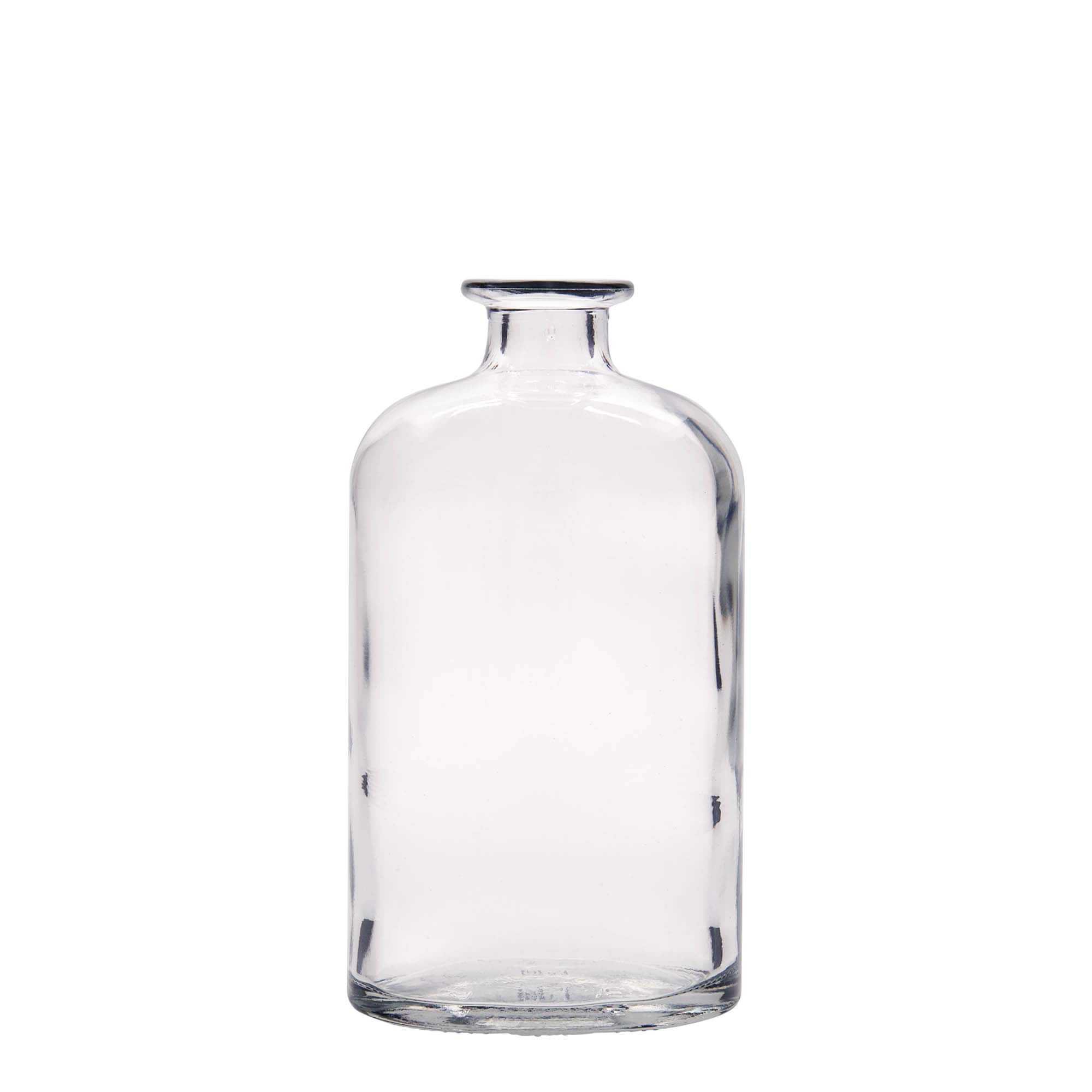 Glazen fles 'Dundee', 500 ml, ovaal, monding: kurk