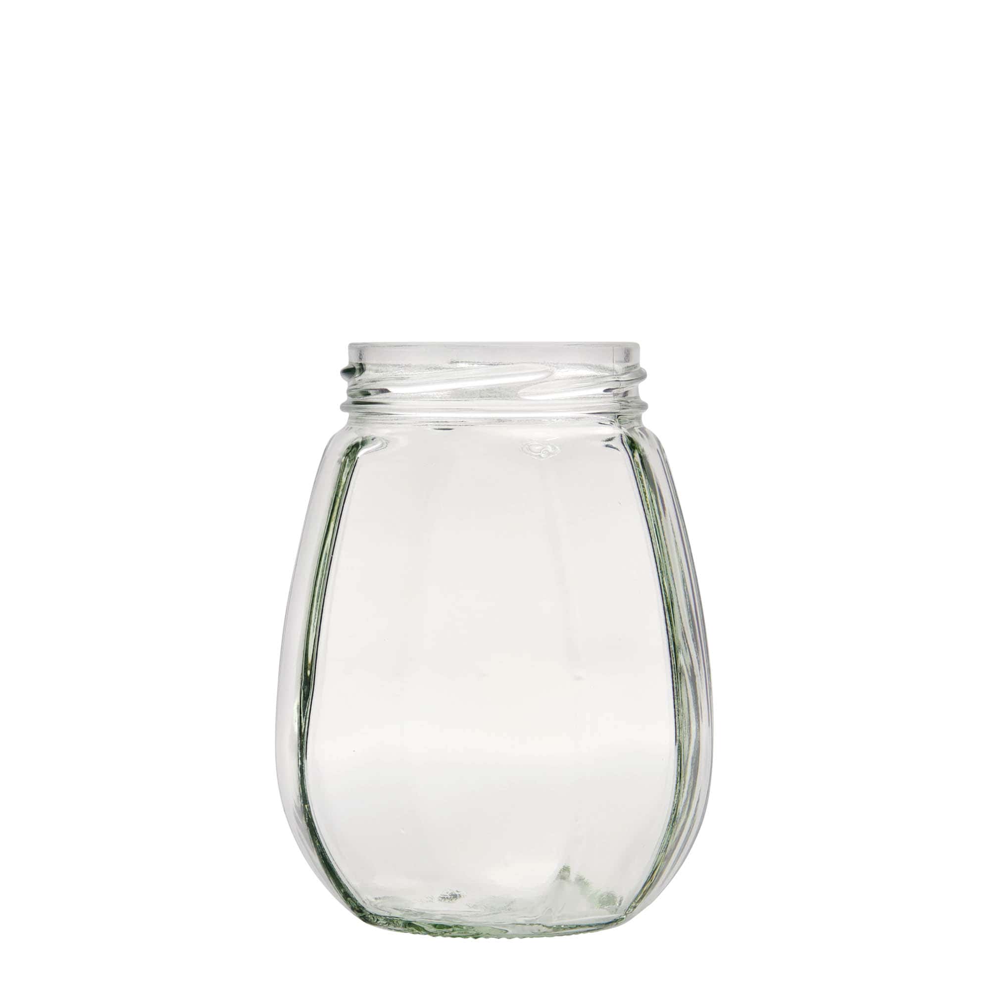 Bocal décoratif 385 ml , hexagonal, bouchage: Twist-Off (TO 63)