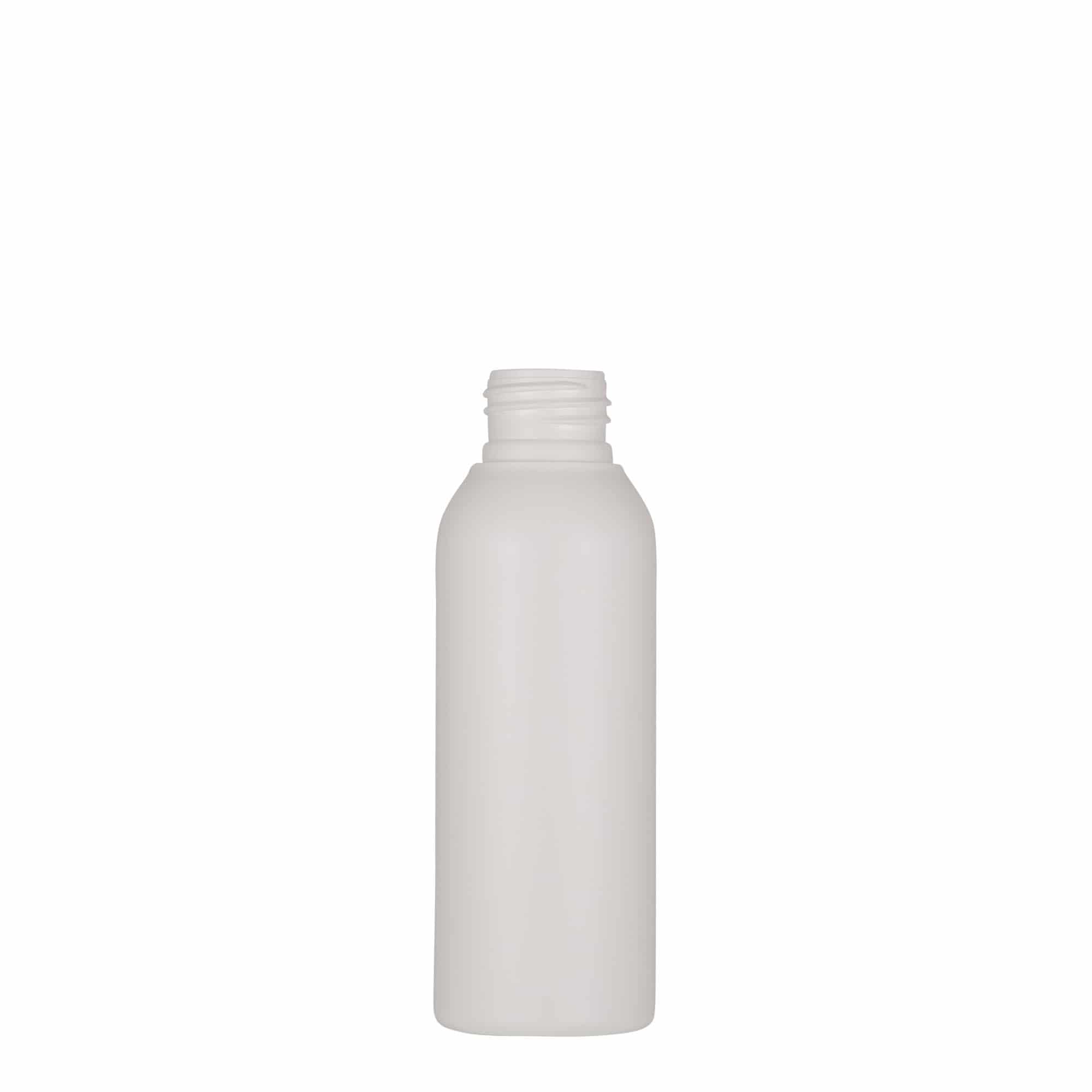 Plastic fles 'Tuffy', 100 ml, HDPE, wit, monding: 24/410