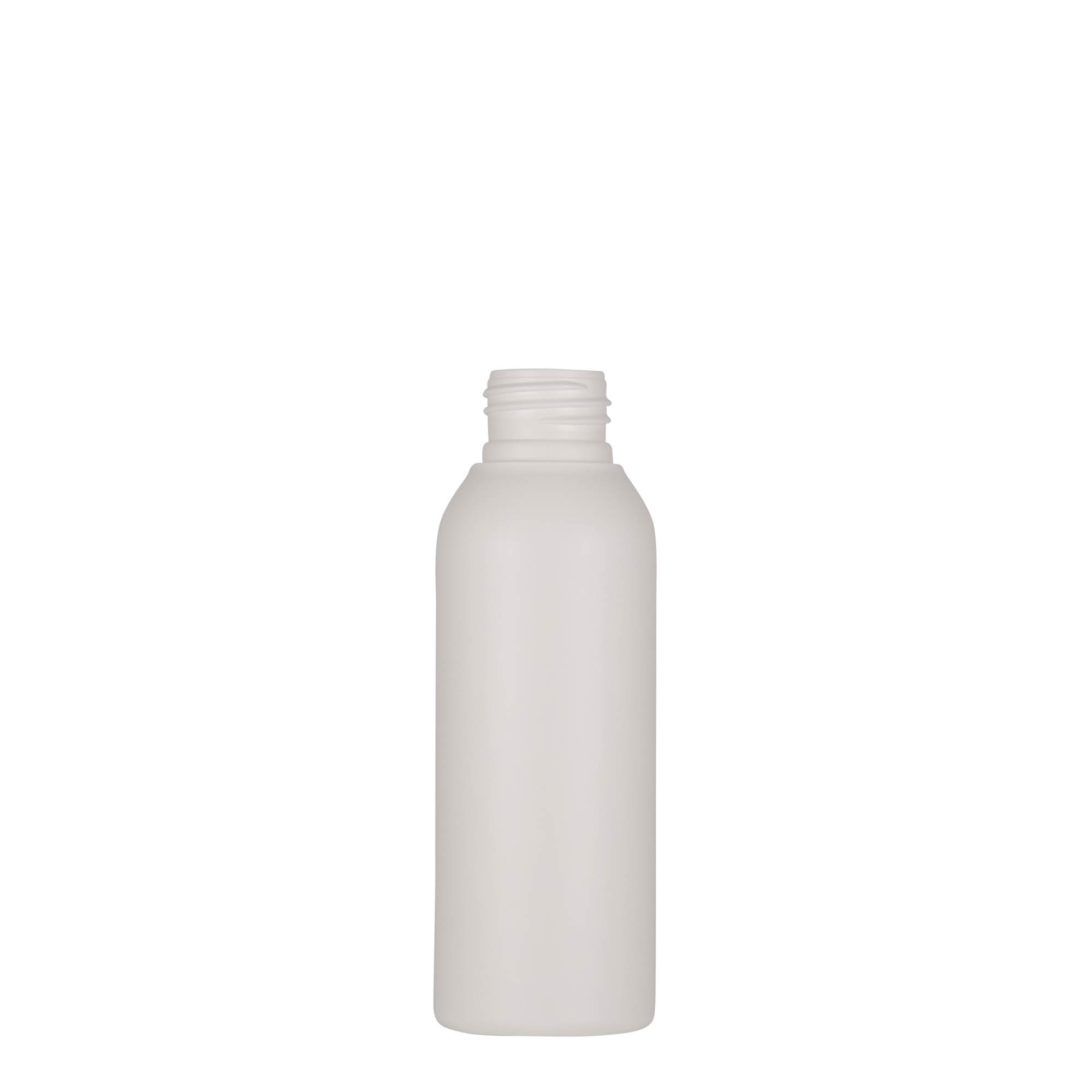 Plastic fles 'Tuffy', 100 ml, HDPE, wit, monding: 24/410