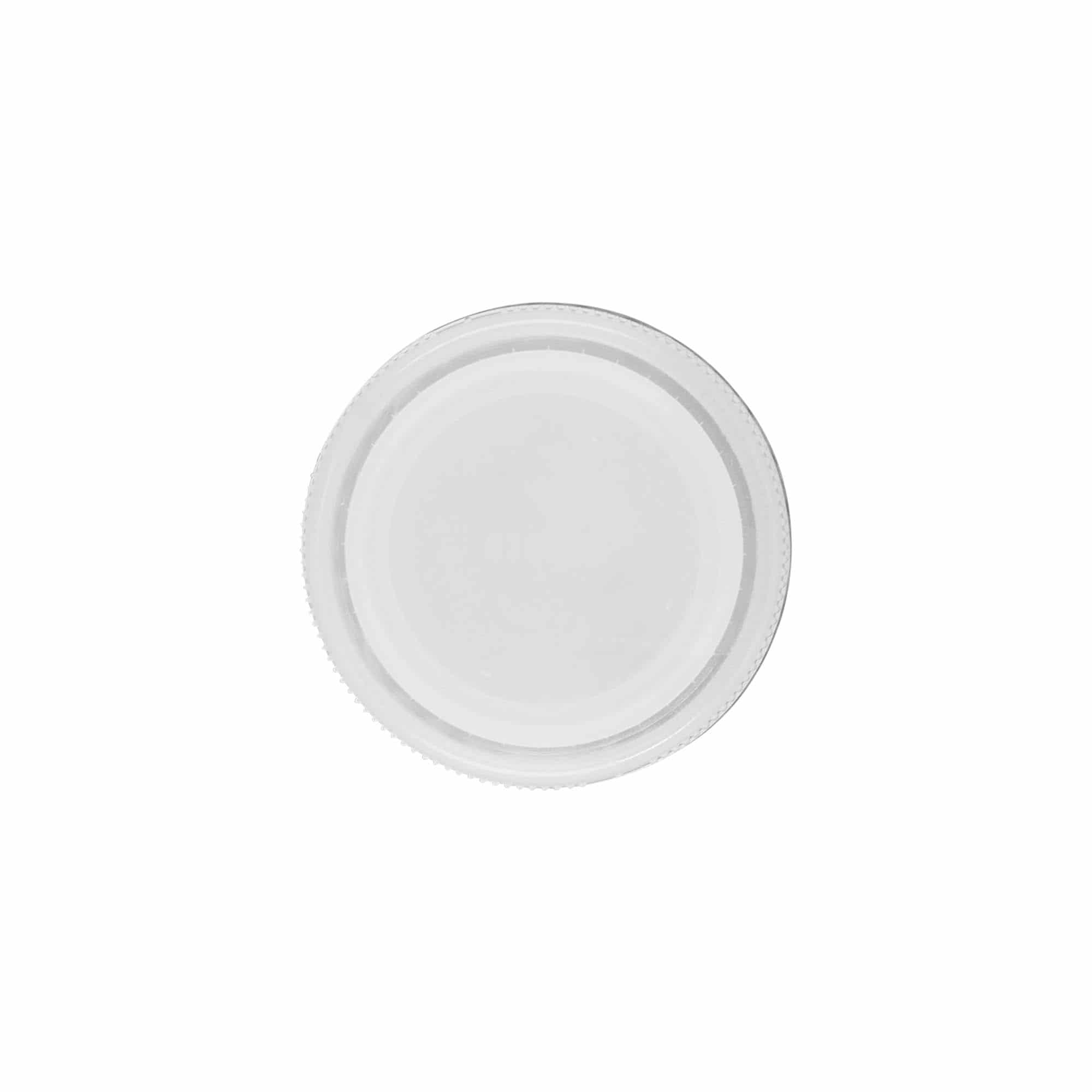 Schroefsluiting tweestartschroefdraad, PE-kunststof, wit, voor monding: pet, 38 mm