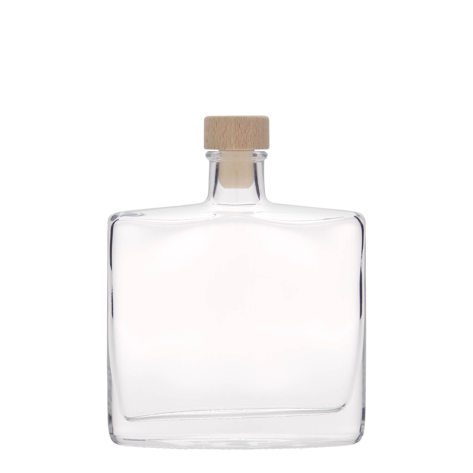 Bouteille en verre 200 ml 'Zorbas', ovale, bouchage: bouchon