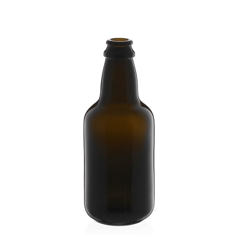 Bouteille de bière 330 ml « Era », verre, vert antique, bouchage: capsules couronnes