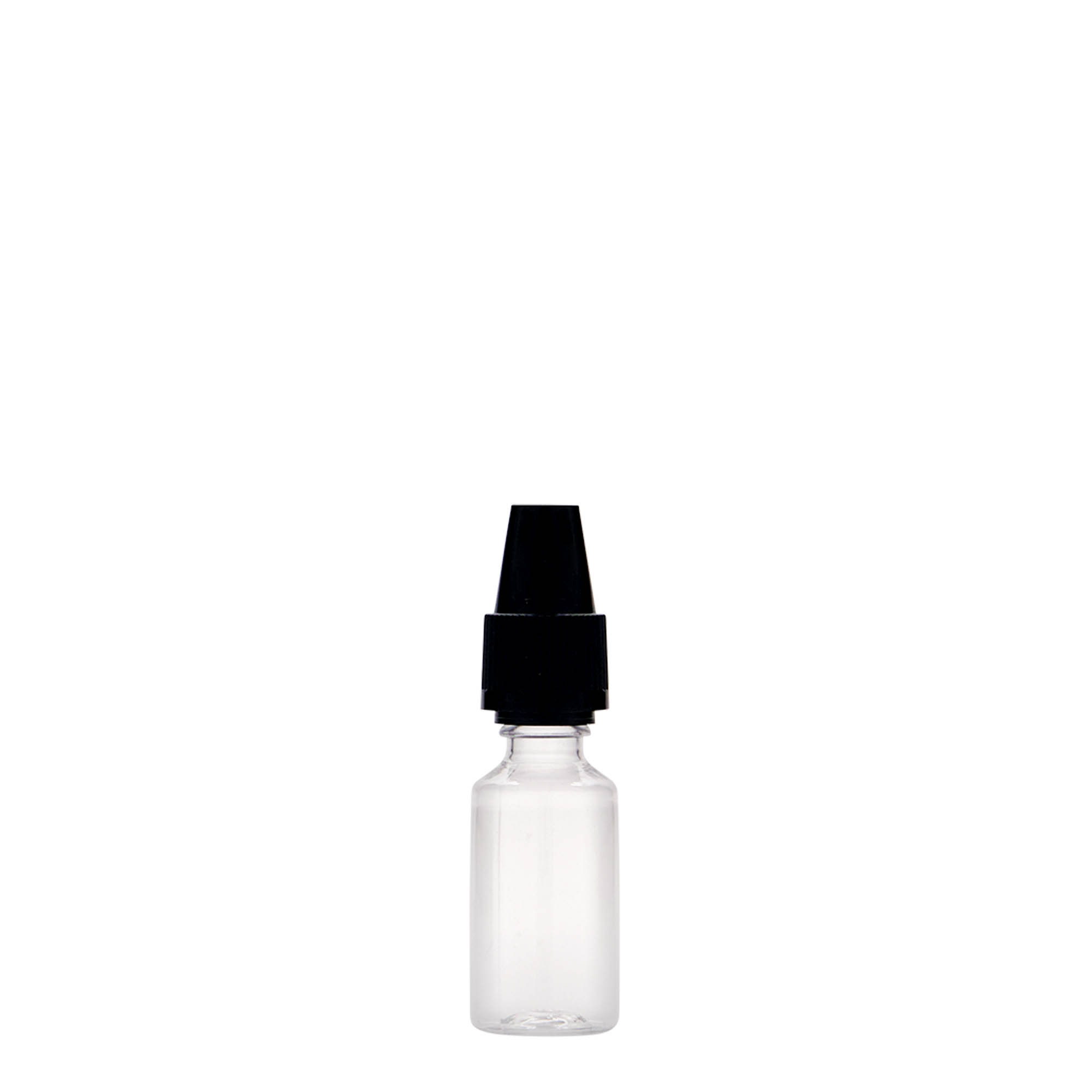 Bouteille en PET 10 ml 'E-Liquid' avec sécurité qualité et enfants, plastique, bouchage: Bougage à vis Bouteille en PET 10 ml 'E-Liquid' avec sécurité qualité et enfants, plastique, bouchage: Bougage à vis