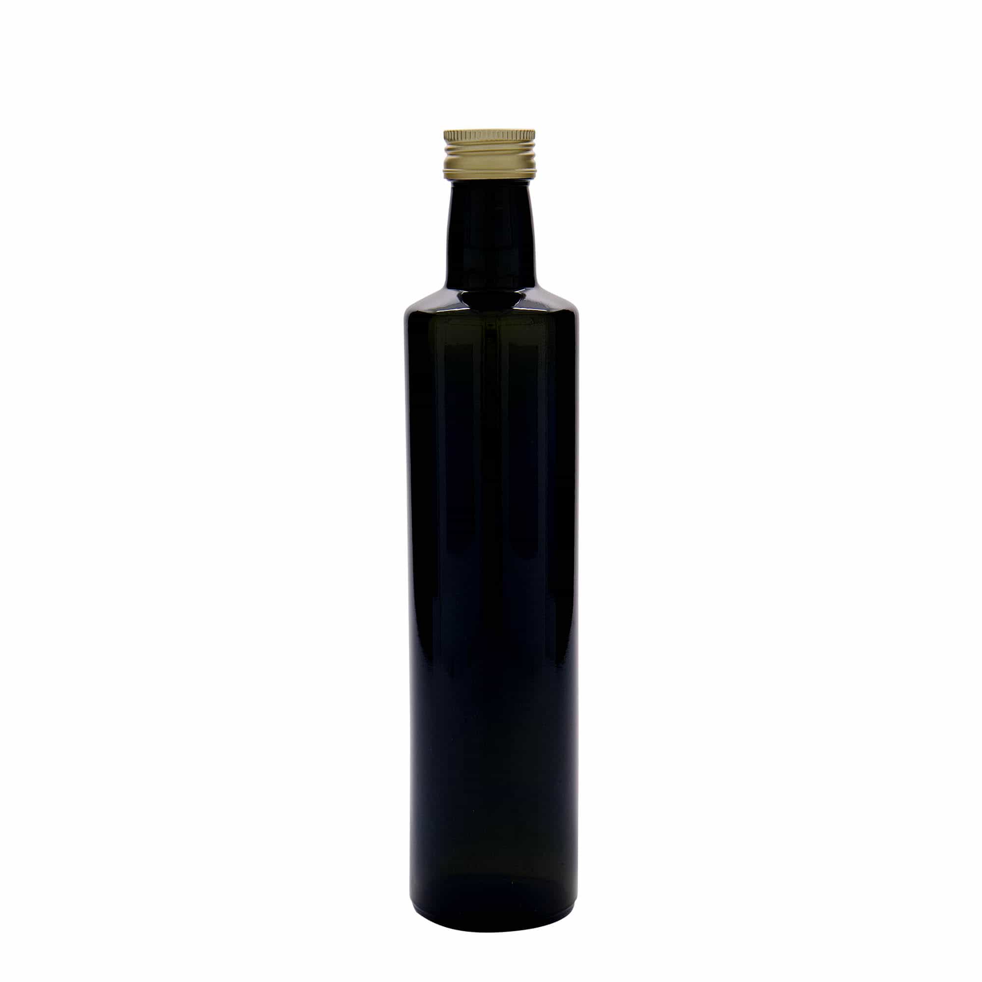 Bouteille en verre 500 ml 'Dorica', vert antique, bouchage: PP 31,5