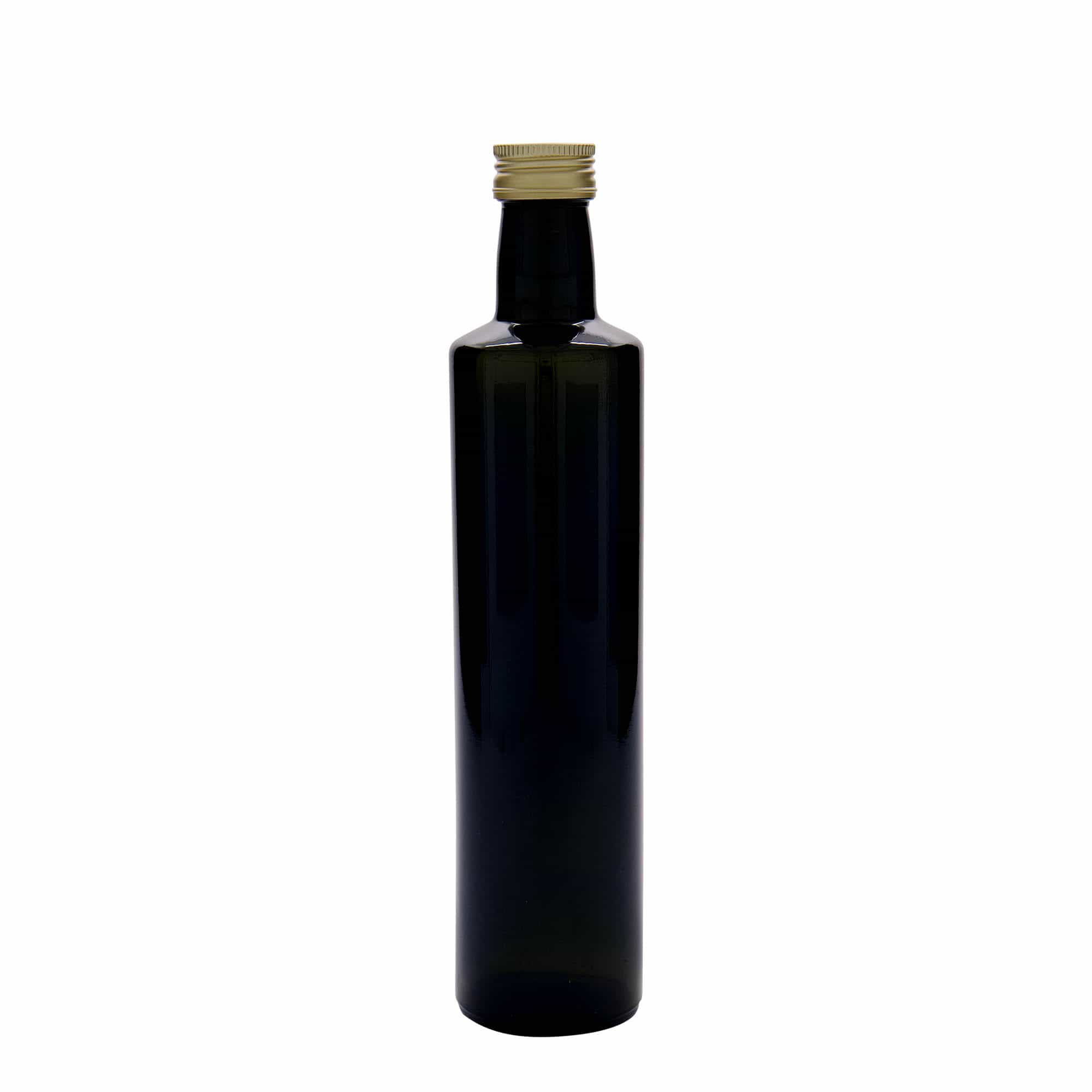Bouteille en verre 500 ml « Dorica », vert antique, bouchage: PP 31,5