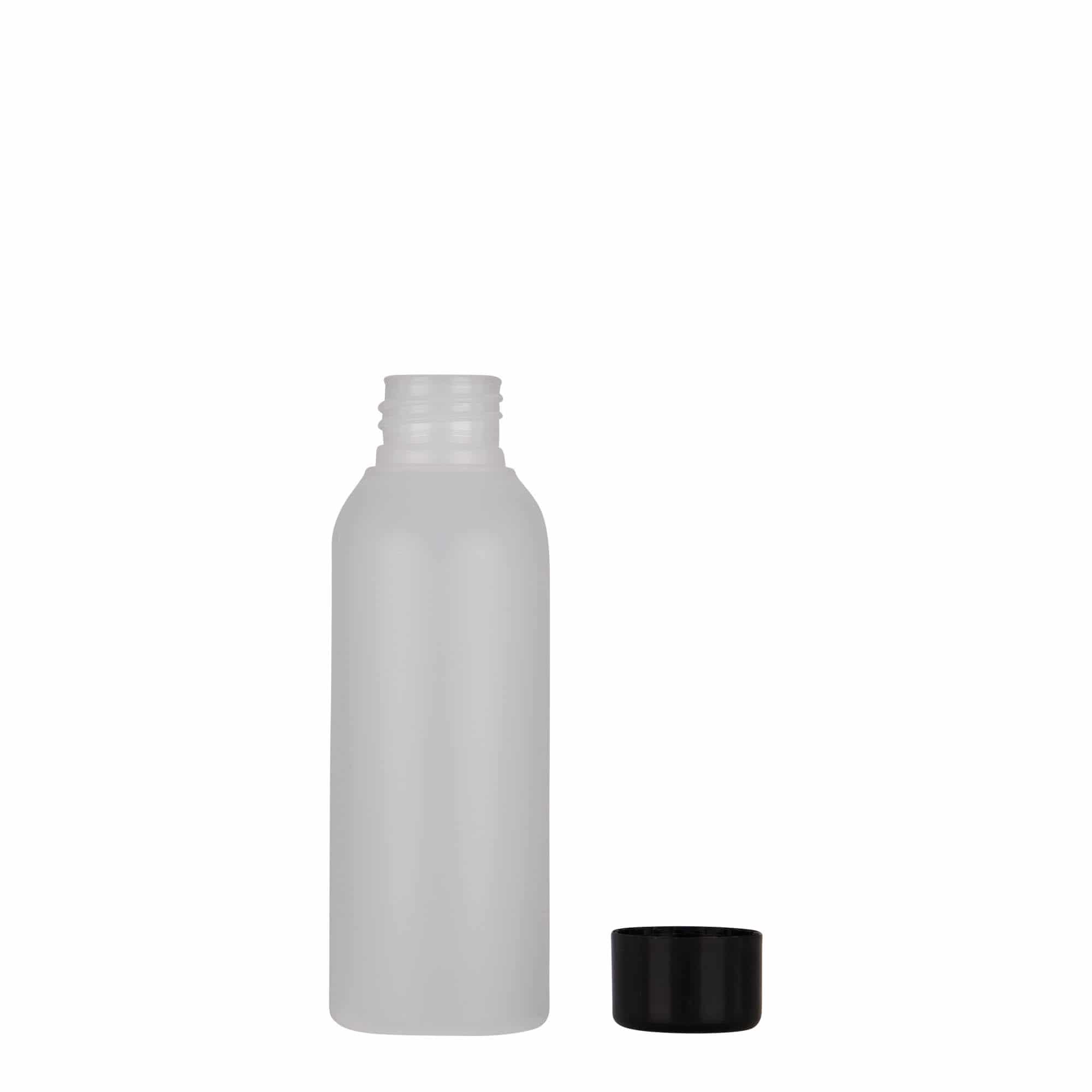 Plastic fles 'Tuffy', 100 ml, HDPE, naturel, monding: 24/410