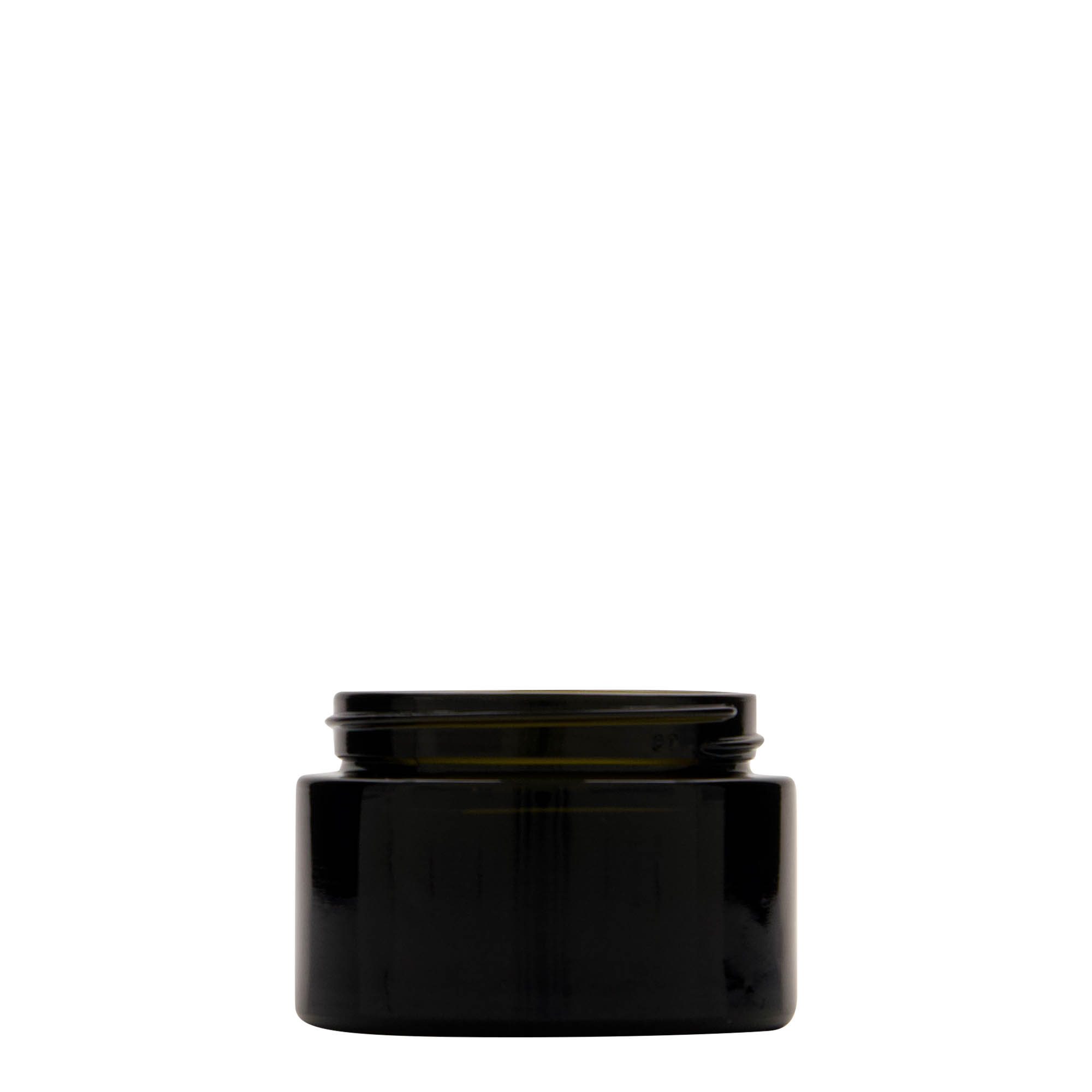 Pot recyclé 50 ml 'Floria', verre, vert antique, bouchage: 58/400