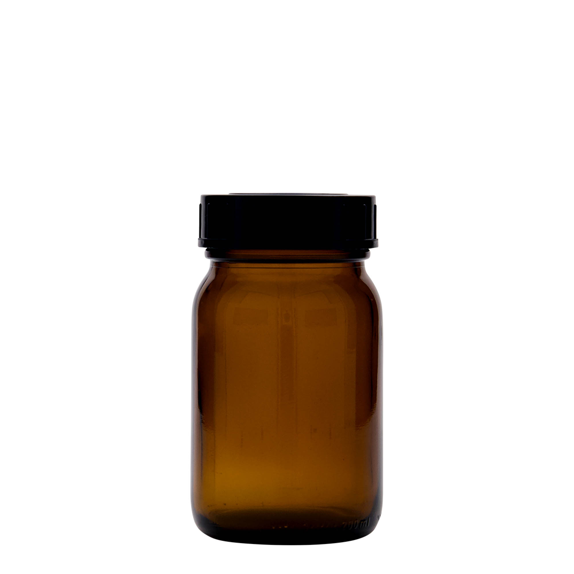 Bocal à col large 200 ml, brun, bouchage: DIN 55 Bocal à col large 200 ml, brun, bouchage: DIN 55