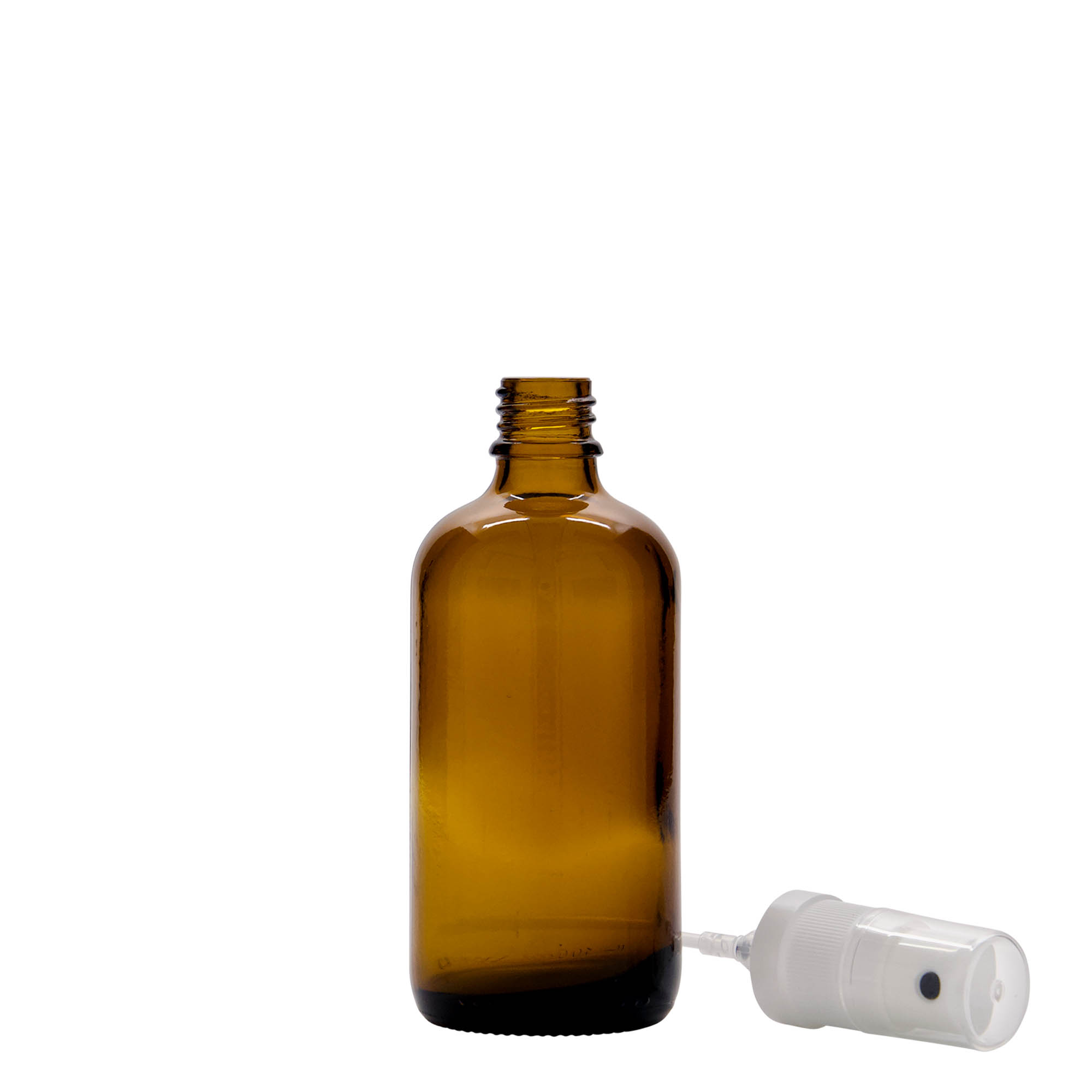 Flacon vaporisateur médical 100 ml, verre, brun, bouchage: DIN 18 Flacon vaporisateur médical 100 ml, verre, brun, bouchage: DIN 18