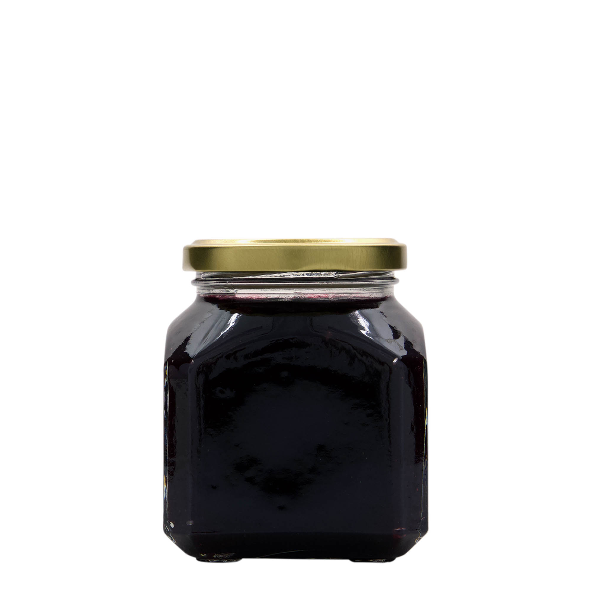 Vierkante pot 'Milaan', 314 ml, monding: twist-off (TO 63)