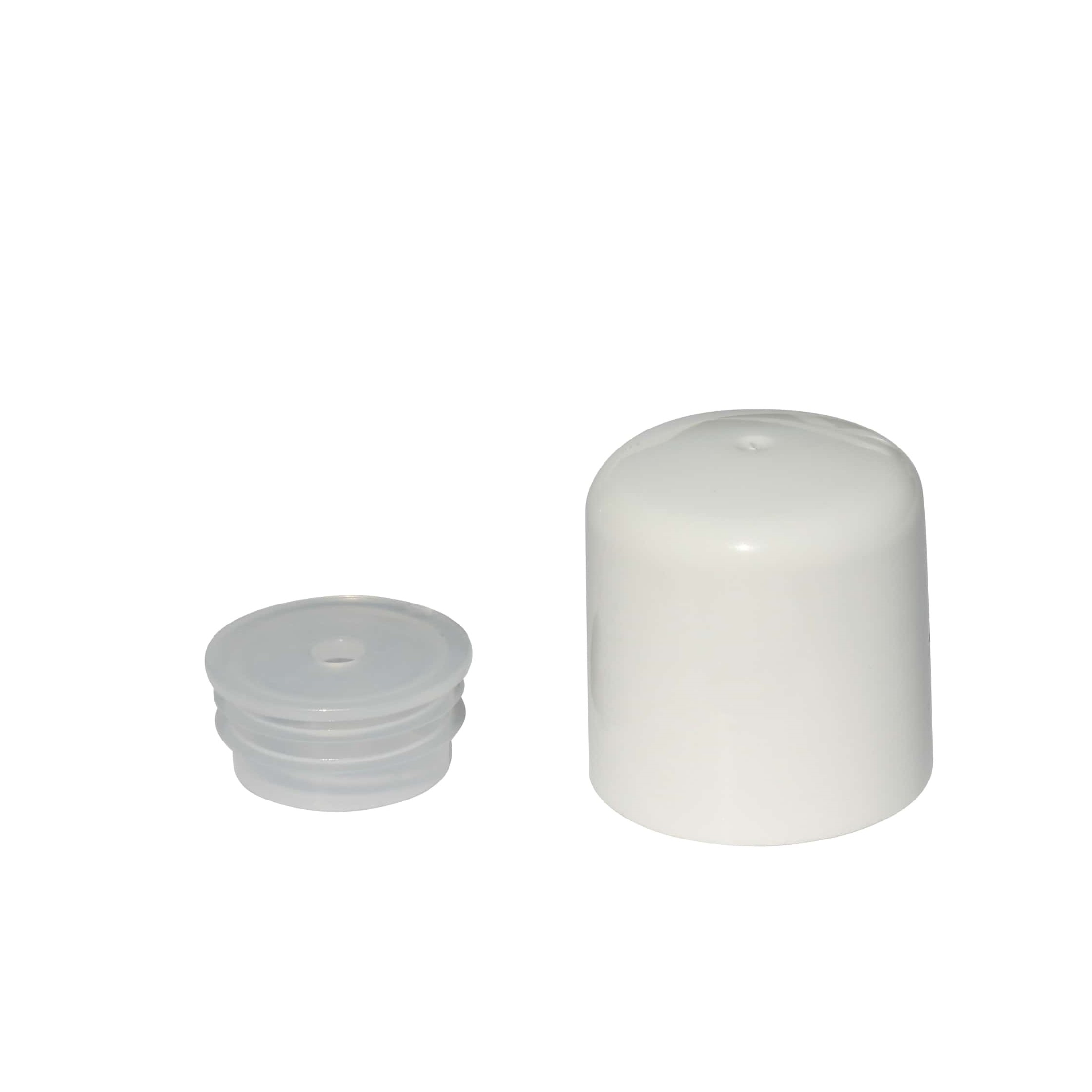 Bougage à vis avec insert de pulvérisation, plastique PP, blanc, pour bouchage: 24/410 Bougage à vis avec insert de pulvérisation, plastique PP, blanc, pour bouchage: 24/410