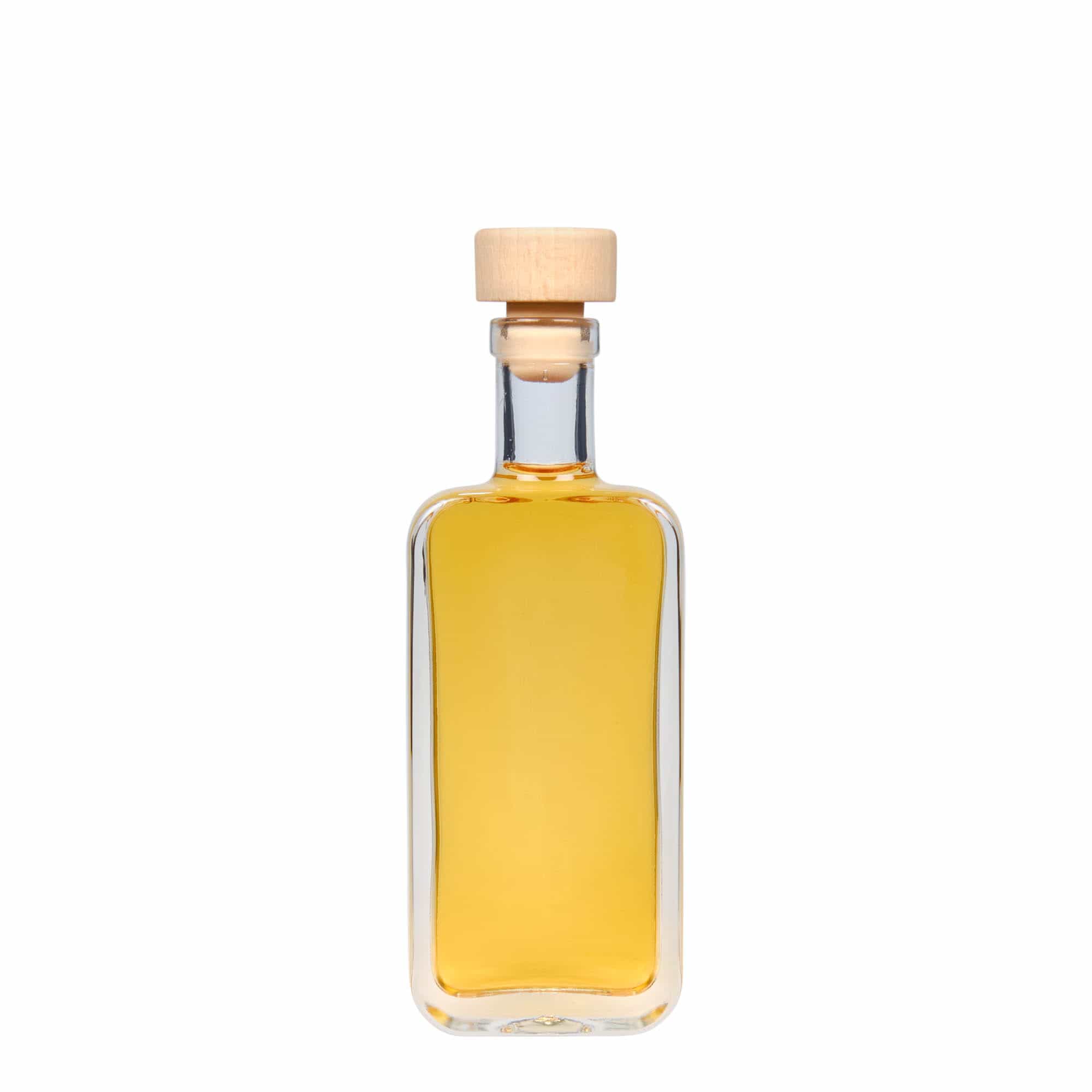 Bouteille en verre 100 ml 'Nice', rectangulaire, bouchage: bouchon