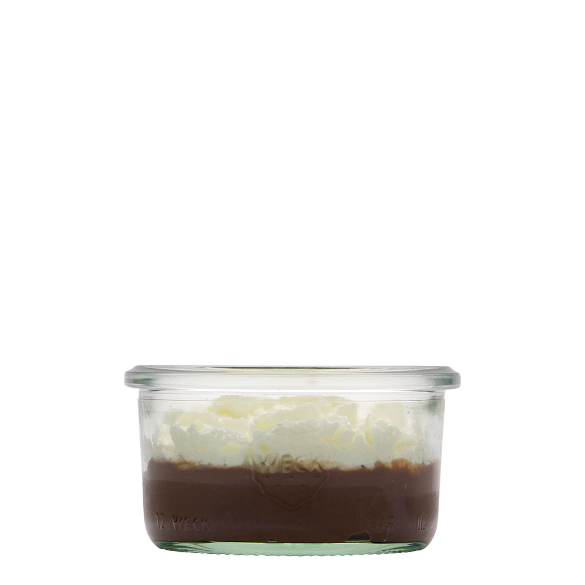 Verrine WECK 165 ml, bouchage: bords arrondis Verrine WECK 165 ml, bouchage: bords arrondis