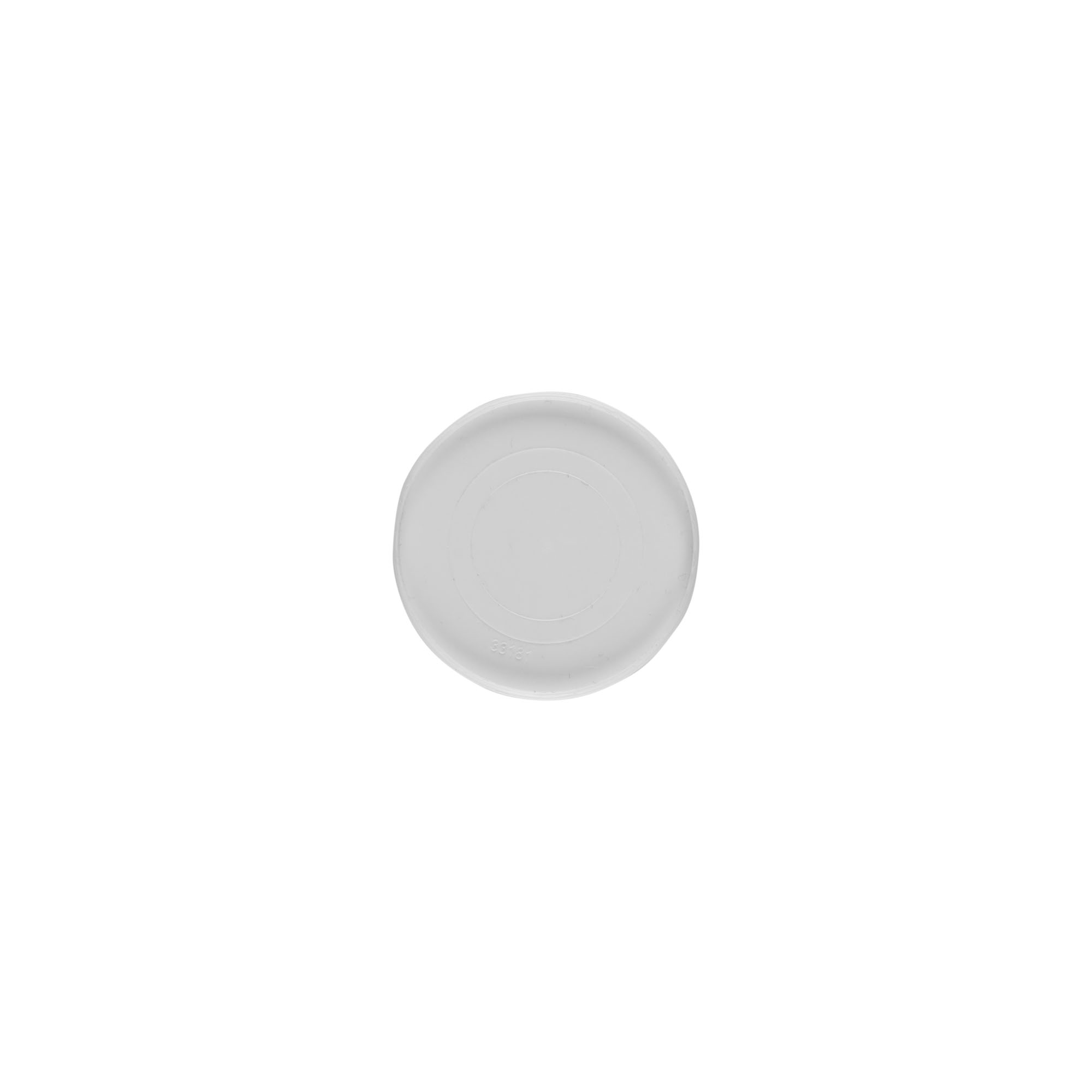 Couvertures pour 50 ml 'Bianca', plastique PP, blanc