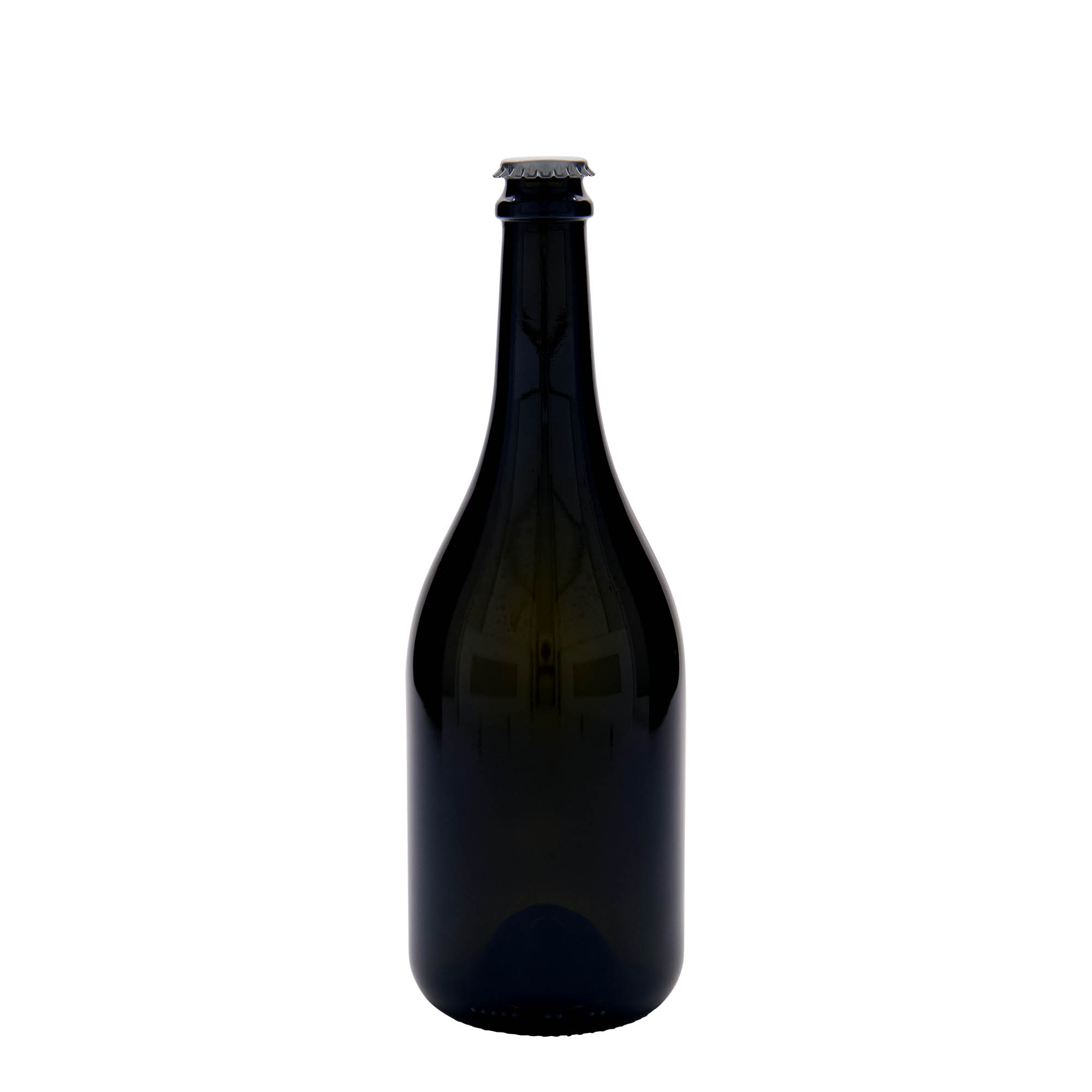 Bierflesje 'Horta', 750 ml, glas, antiekgroen, monding: kroonkurk Bierflesje 'Horta', 750 ml, glas, antiekgroen, monding: kroonkurk