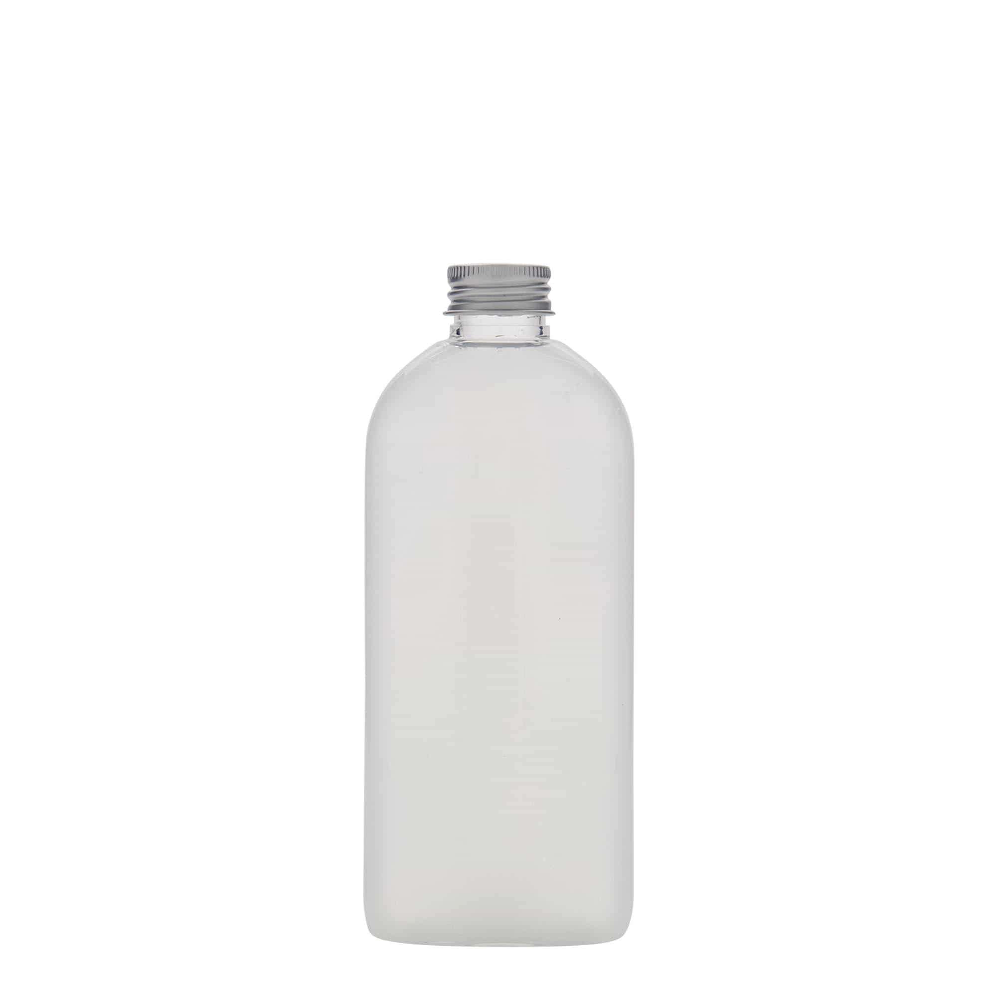 Petfles 'Iris', 250 ml, ovaal, kunststof, monding: 24/410