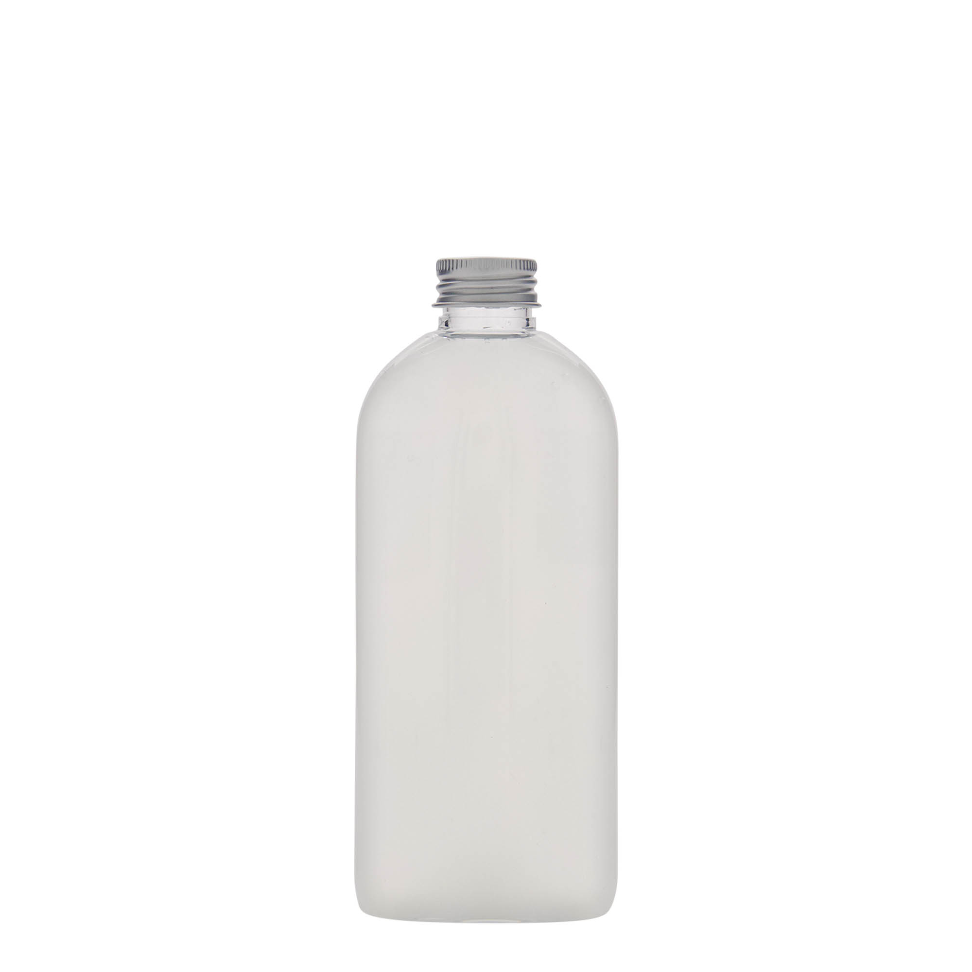 Petfles 'Iris', 250 ml, ovaal, kunststof, monding:  24/410