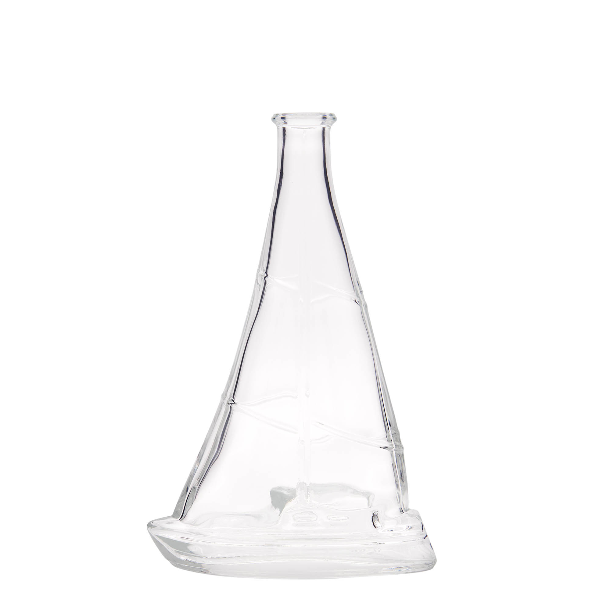 Glazen fles 'Zeilboot', 350 ml, monding: kurk Glazen fles 'Zeilboot', 350 ml, monding: kurk