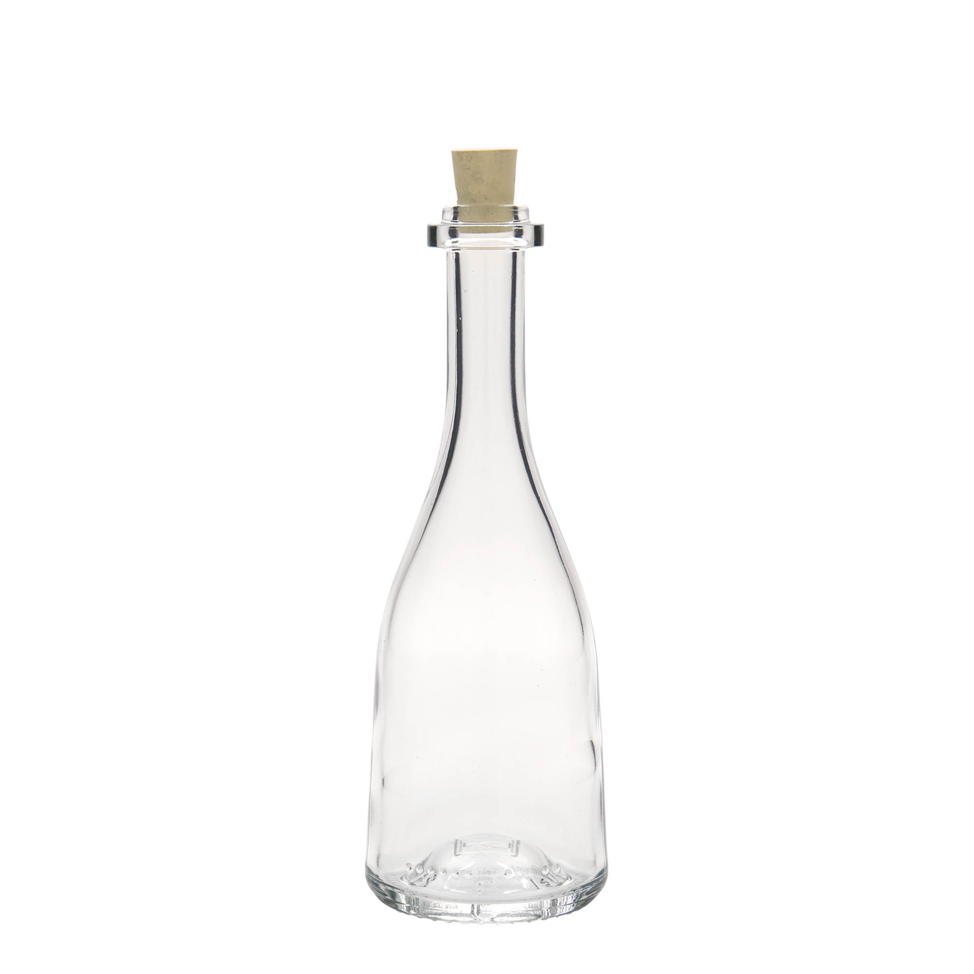 Glazen fles 'Rustica', 200 ml, monding: kurk Glazen fles 'Rustica', 200 ml, monding: kurk
