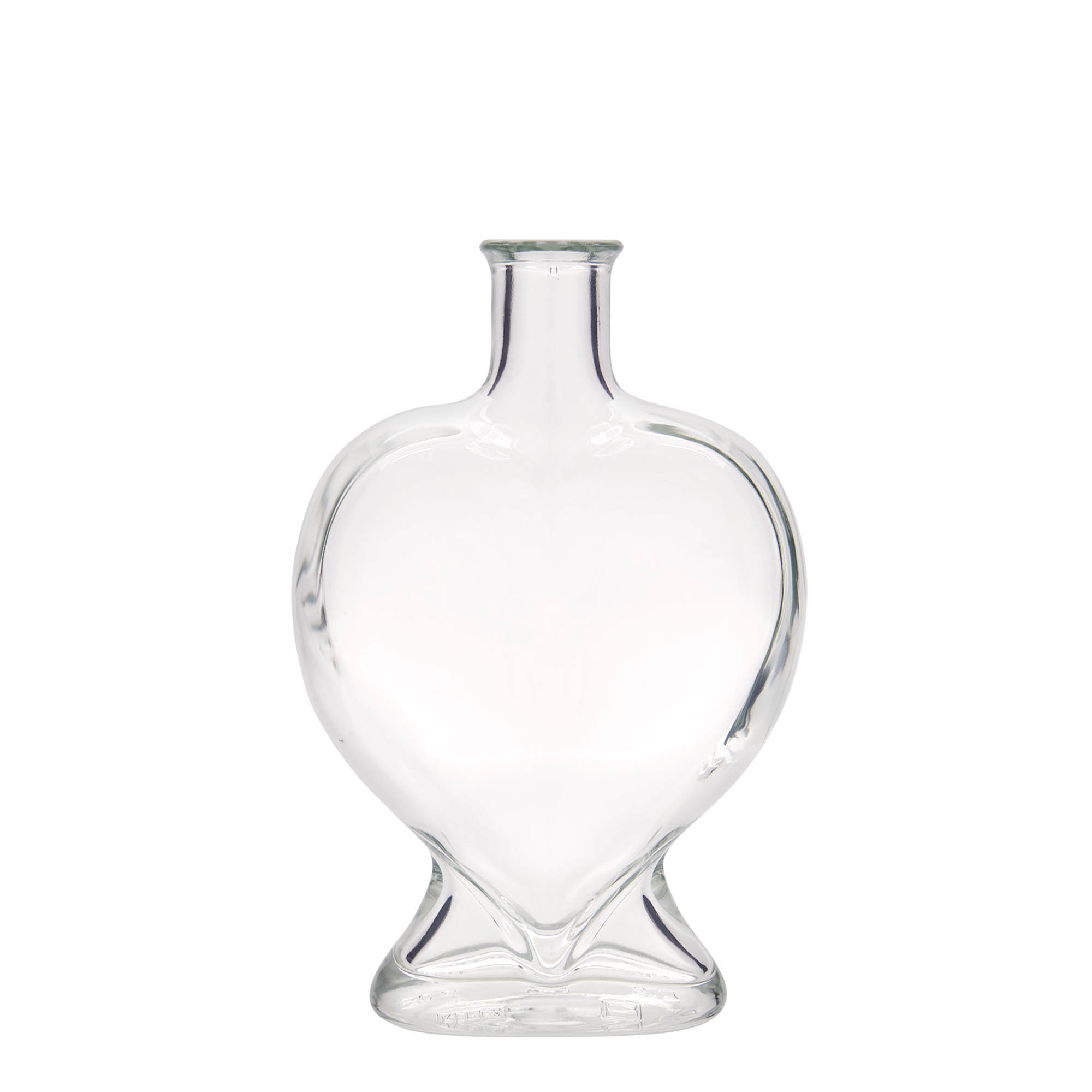 Bouteille en verre 500 ml 'Cœur', bouchage: bouchon Bouteille en verre 500 ml 'Cœur', bouchage: bouchon