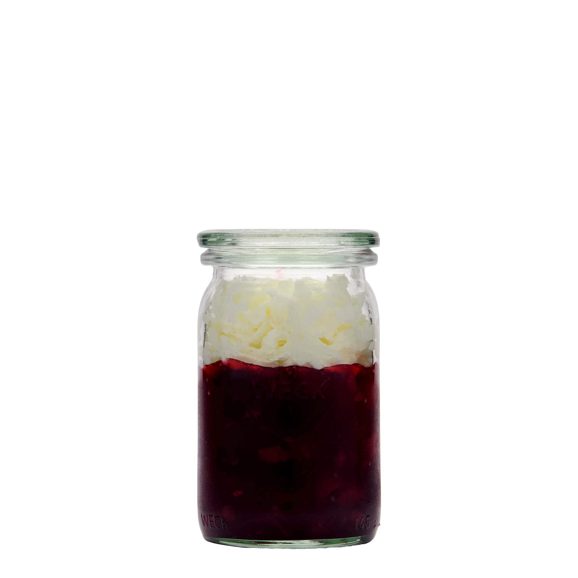 Cilindrische WECK-pot, 145 ml, monding: ronde rand