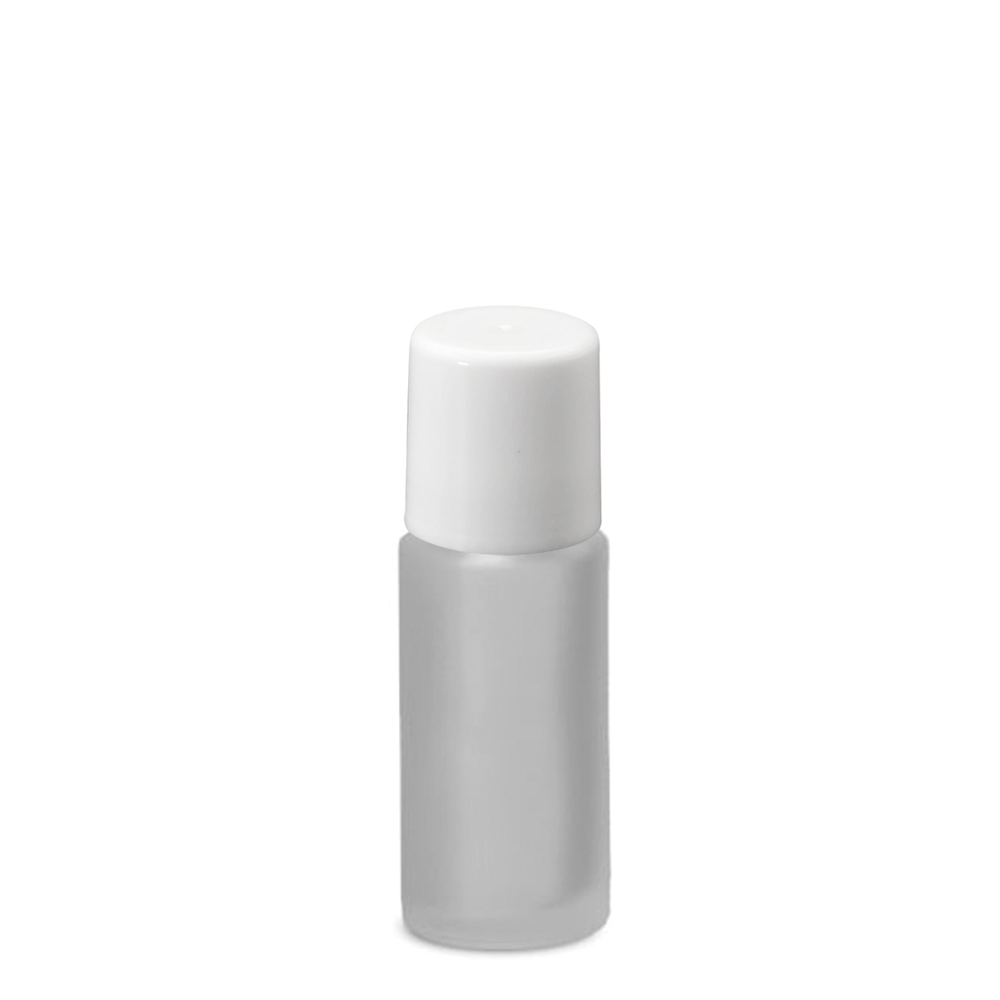 50 ml roll-on fles, glas, bruin, opening: schroefdop