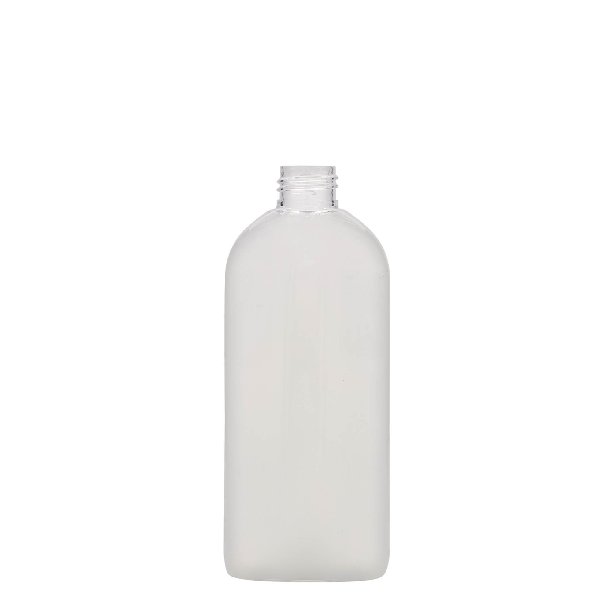 Petfles 'Iris', 250 ml, ovaal, kunststof, monding: 24/410