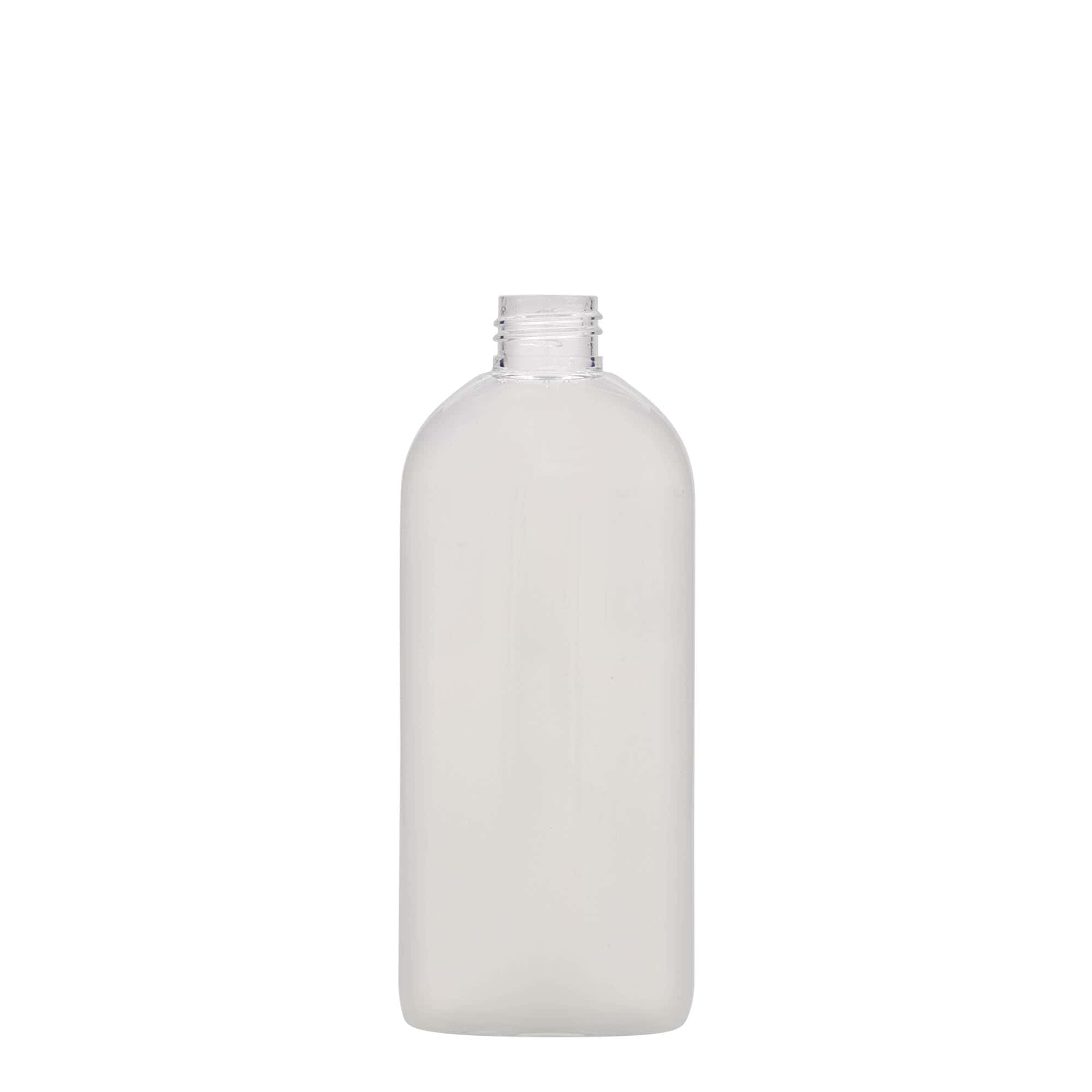Bouteille en PET 250 ml « Iris », ovale, plastique, bouchage:  24/410
