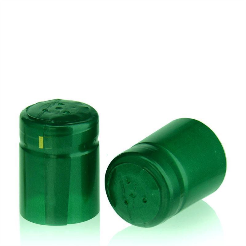 Krimpcapsule 32x41, pvc-kunststof, smaragdgroen