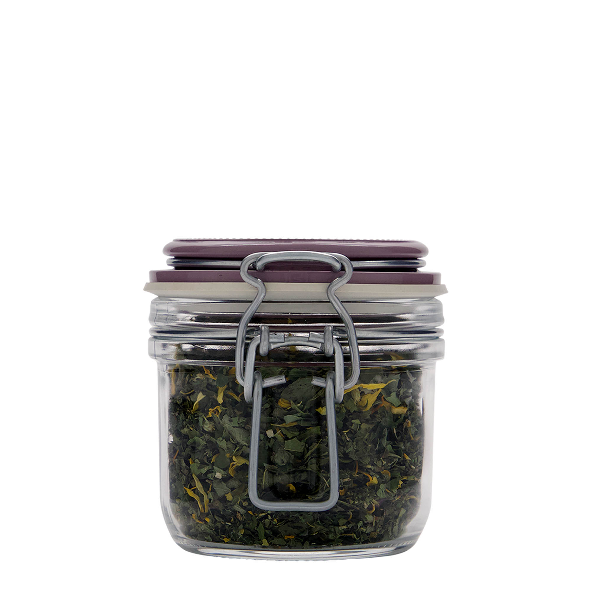 Bocal à fermeture mécanique 200 ml « Fido », violet, bouchage: bouchon mécanique