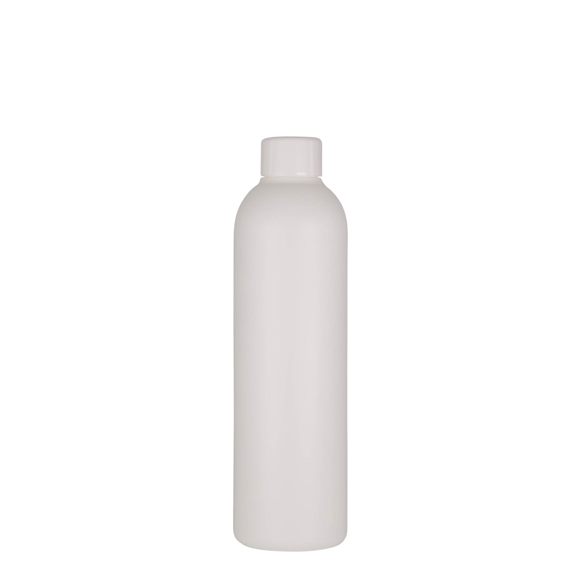 Bouteille en plastique 250 ml 'Tuffy', PEHD, blanche, bouchage: 24/410 Bouteille en plastique 250 ml 'Tuffy', PEHD, blanche, bouchage: 24/410