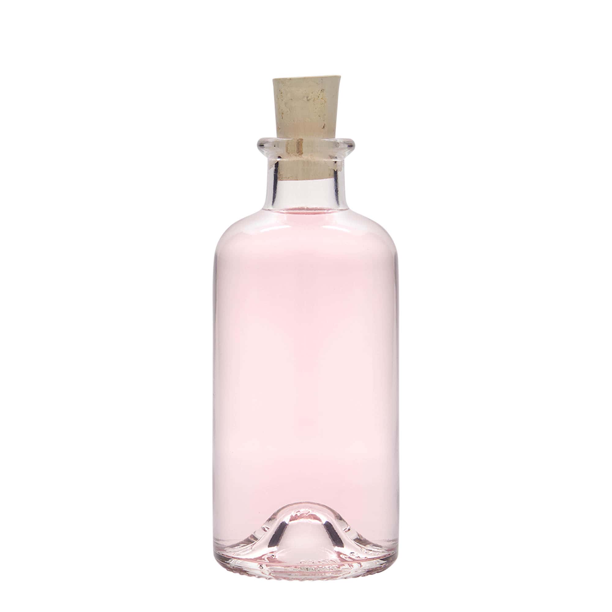 Glazen fles Apotheker, 200 ml, monding: kurk