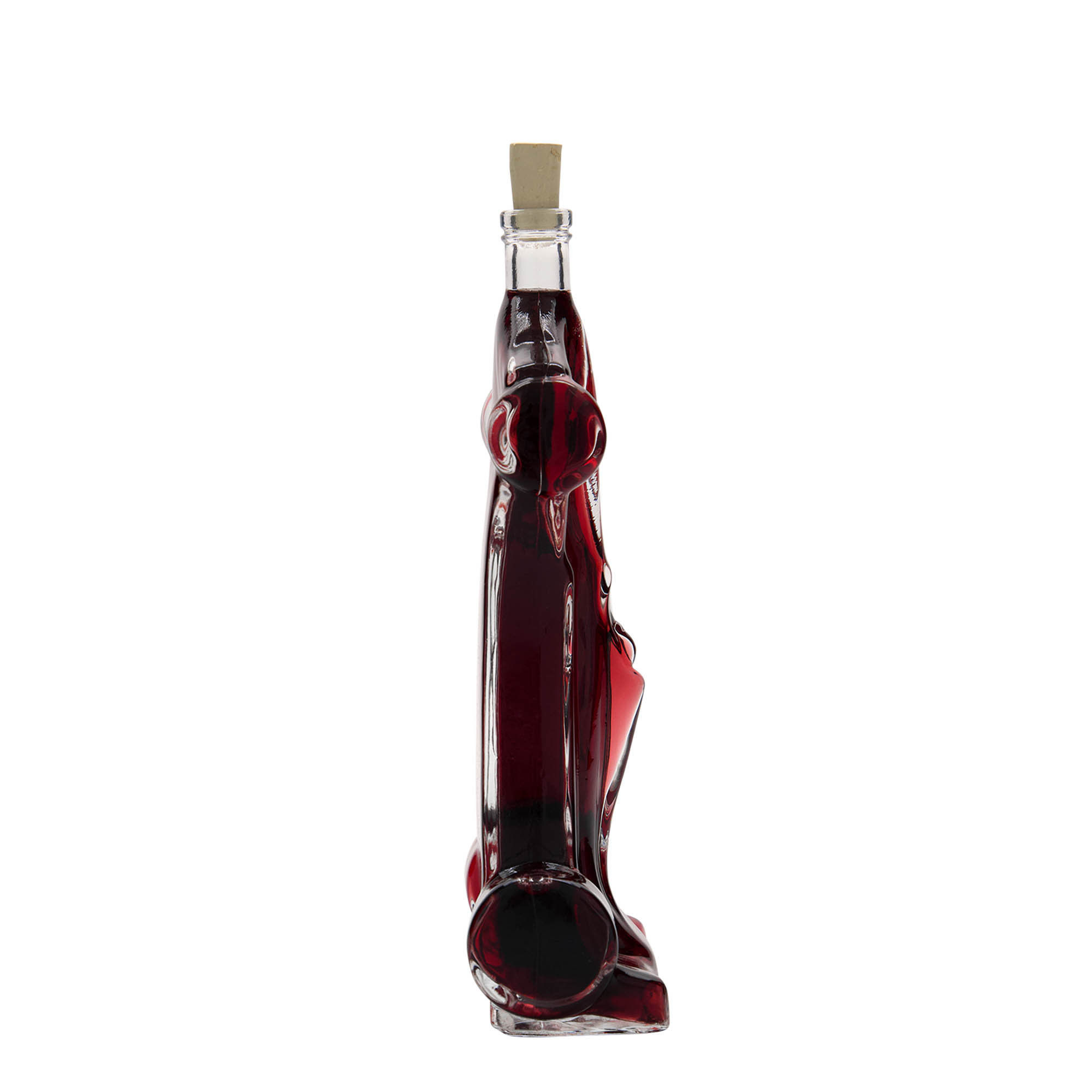 Glazen fles 'Racewagen', 200 ml, monding: kurk Glazen fles 'Racewagen', 200 ml, monding: kurk