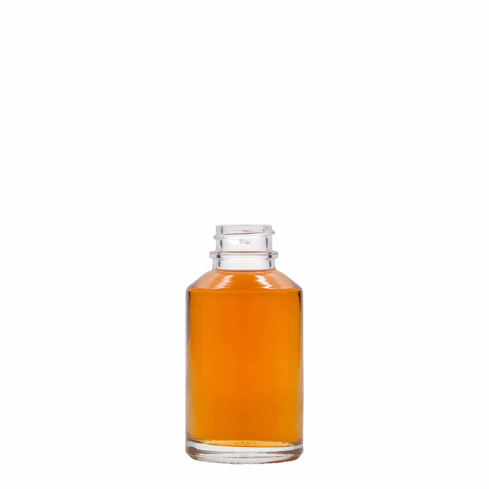Glazen fles 'Hella', 50 ml, monding: GPI 22 Glazen fles 'Hella', 50 ml, monding: GPI 22