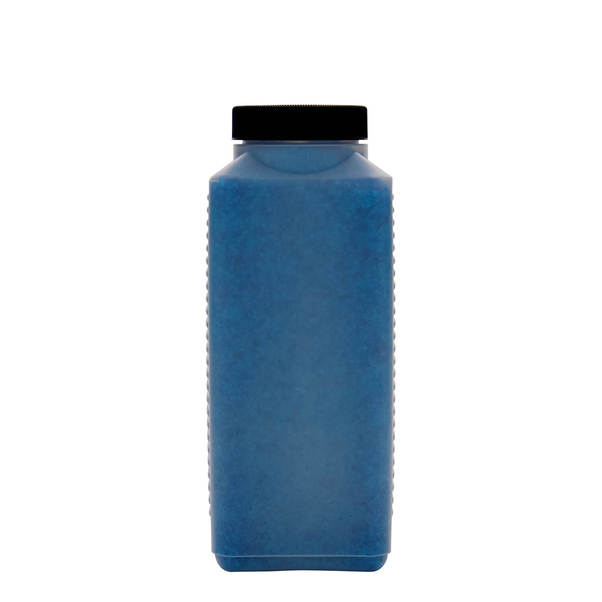 Fles met brede hals, 1000 ml, rechthoekig, HDPE-kunststof, naturel, monding: DIN 60 EPE Fles met brede hals, 1000 ml, rechthoekig, HDPE-kunststof, naturel, monding: DIN 60 EPE