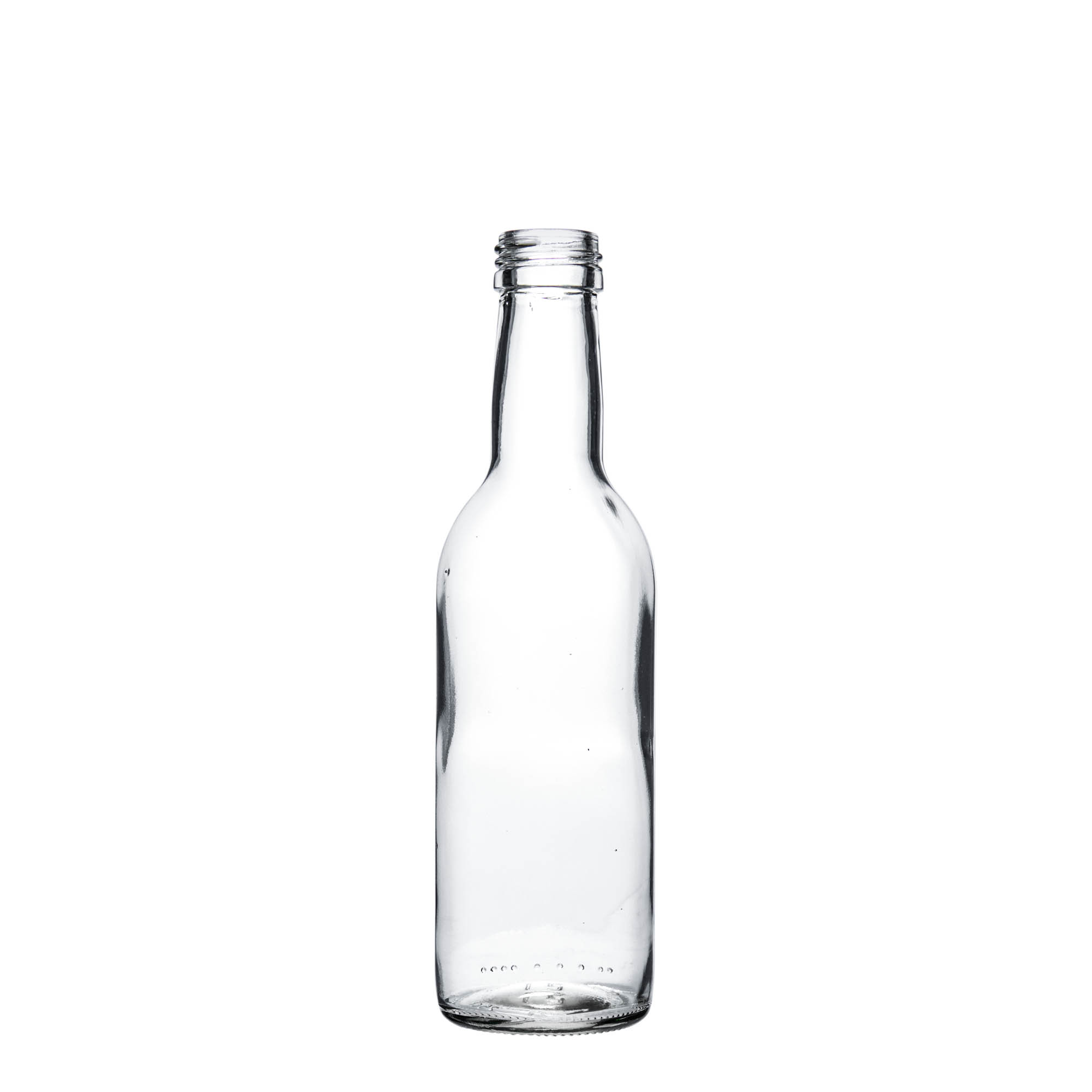 Glazen fles 'Bordeaux', 250 ml, monding: PP 28 Glazen fles 'Bordeaux', 250 ml, monding: PP 28