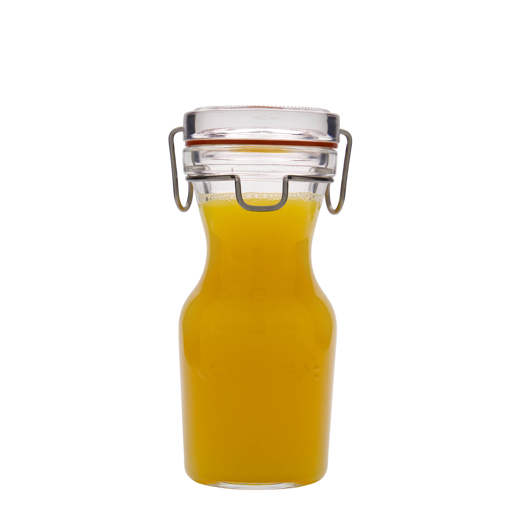 Carafe en verre 250 ml 'Lock-Eat', bouchage: bouchon mécanique